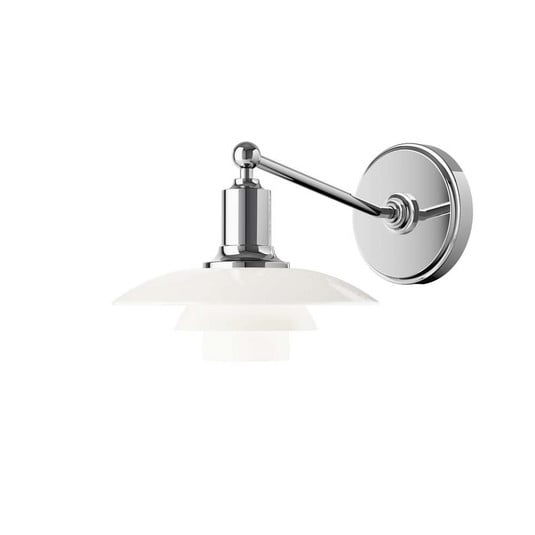 PH 2/1 applique, bianco/opale, vetro, 16,5 cm - Louis Poulsen