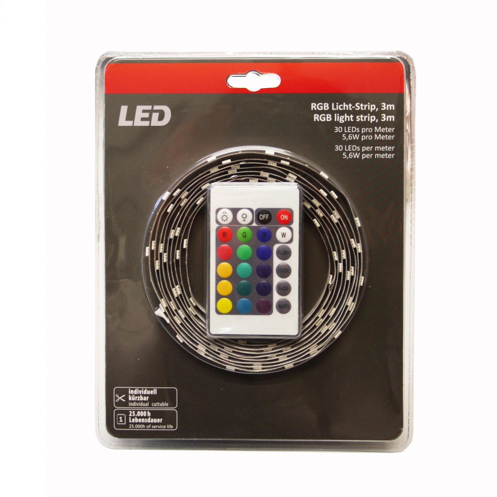 RGB LED-Strip Teania mit RGB-Farbwechsel 360 lm