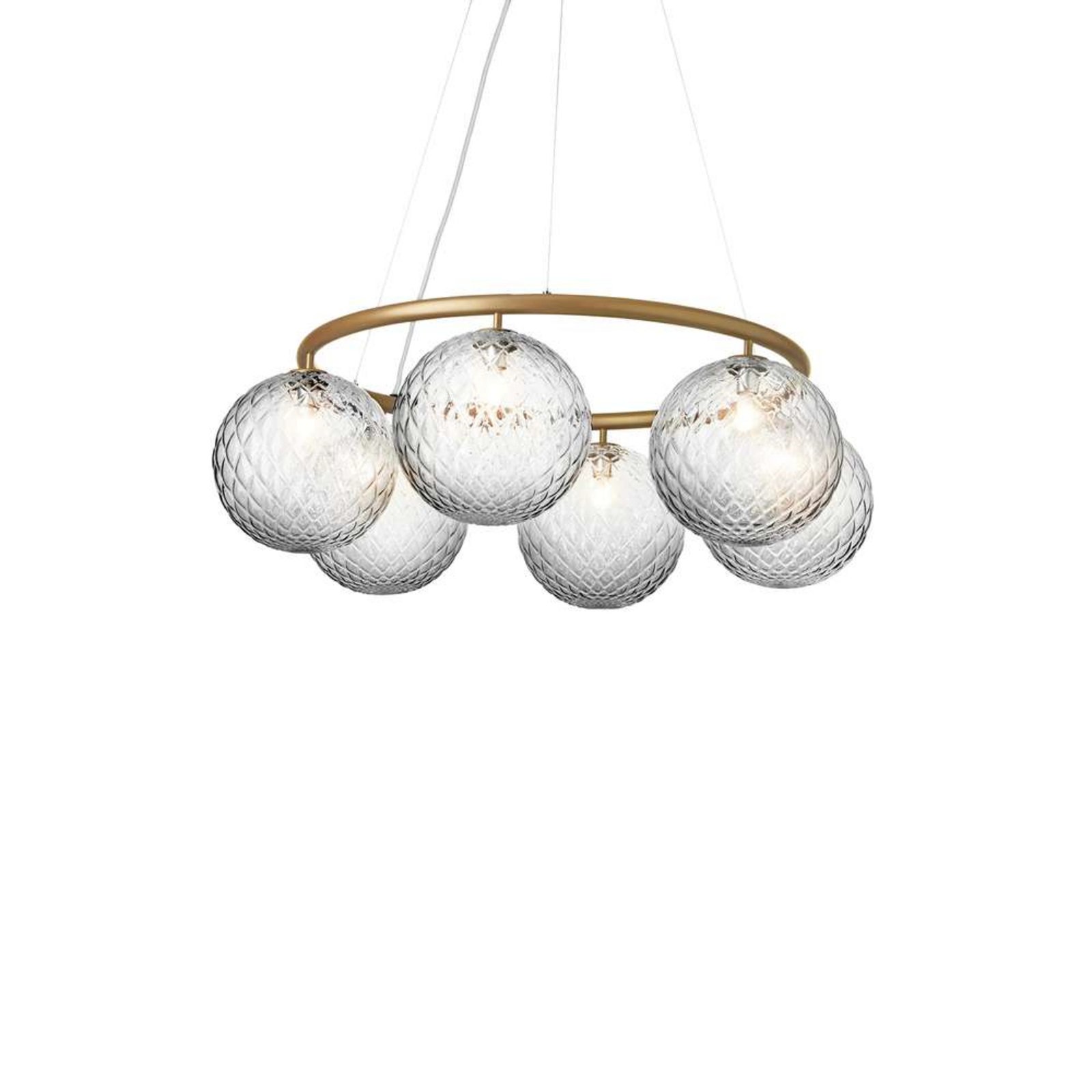 Miira 6 Circolare Lampadario Ottone/Optic - Nuura