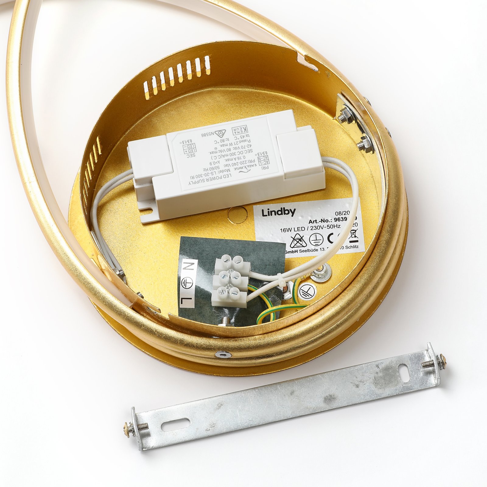 Joline LED Lámpara de Techo Ø45 Gold - Lindby