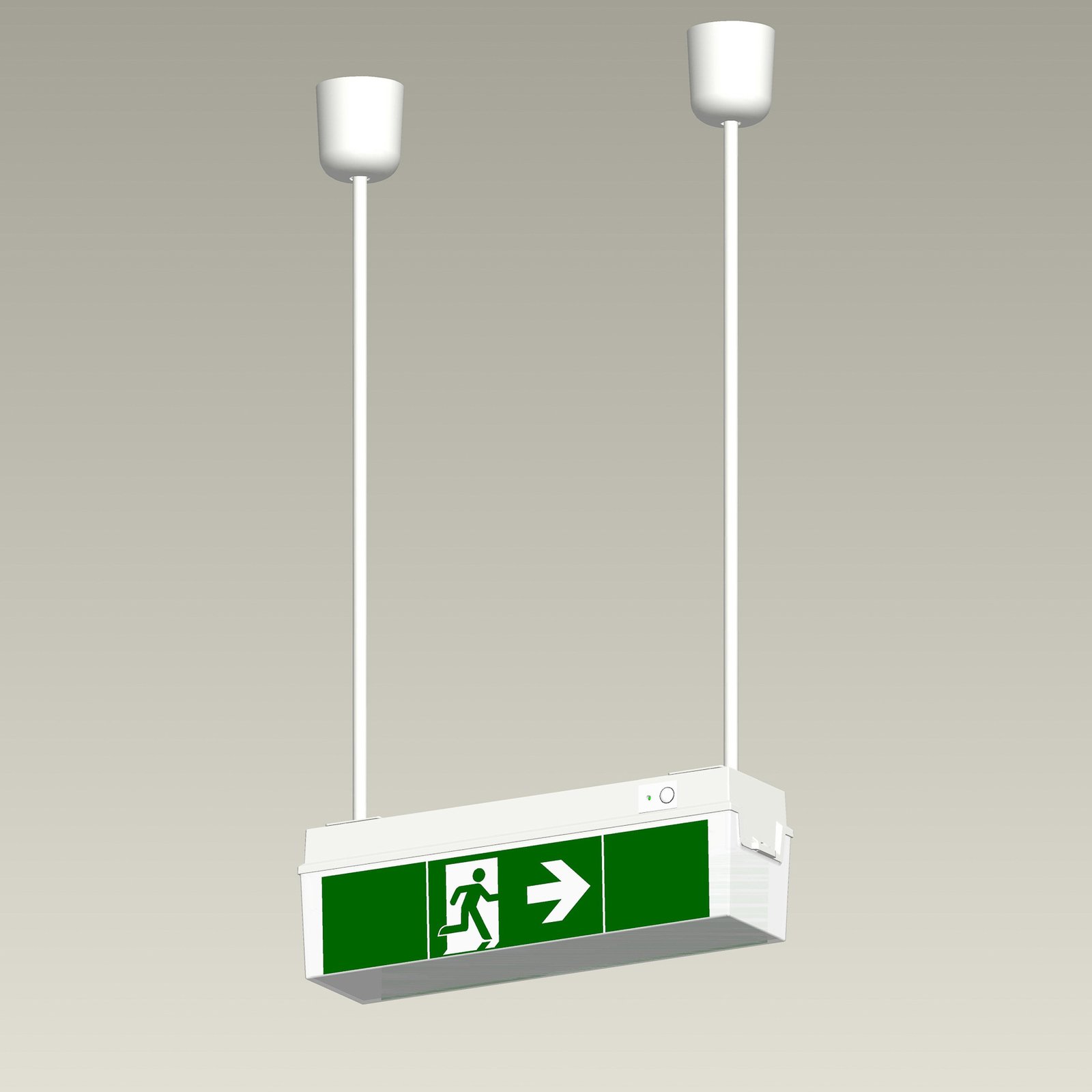 Hangerset voor noodlamp C-Lux standaard, 100 cm