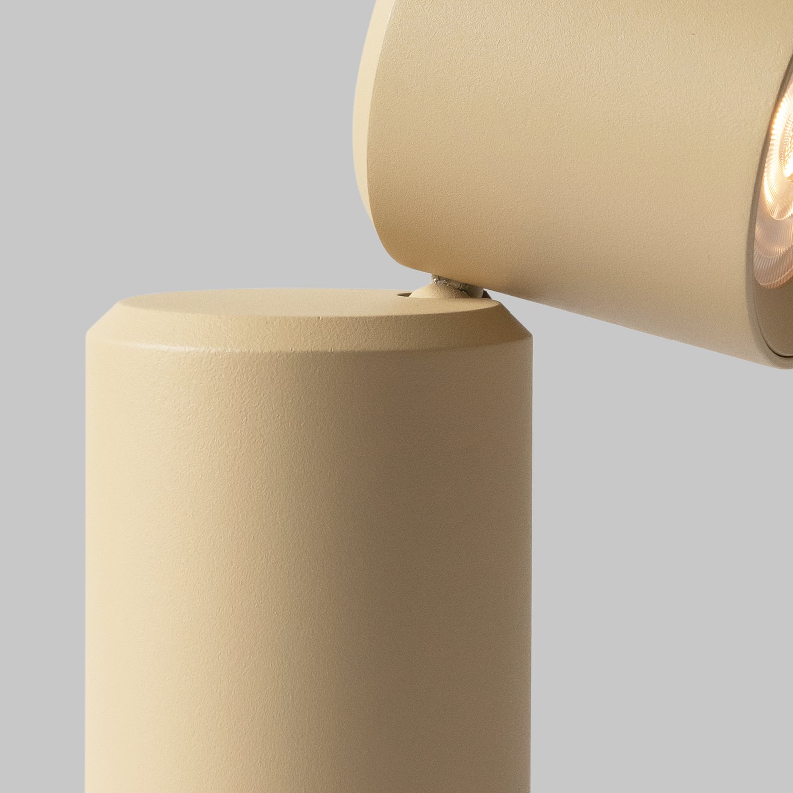 IT'S ABOUT ROMI LED-Akkutischlampe Milan, beige, 19 cm