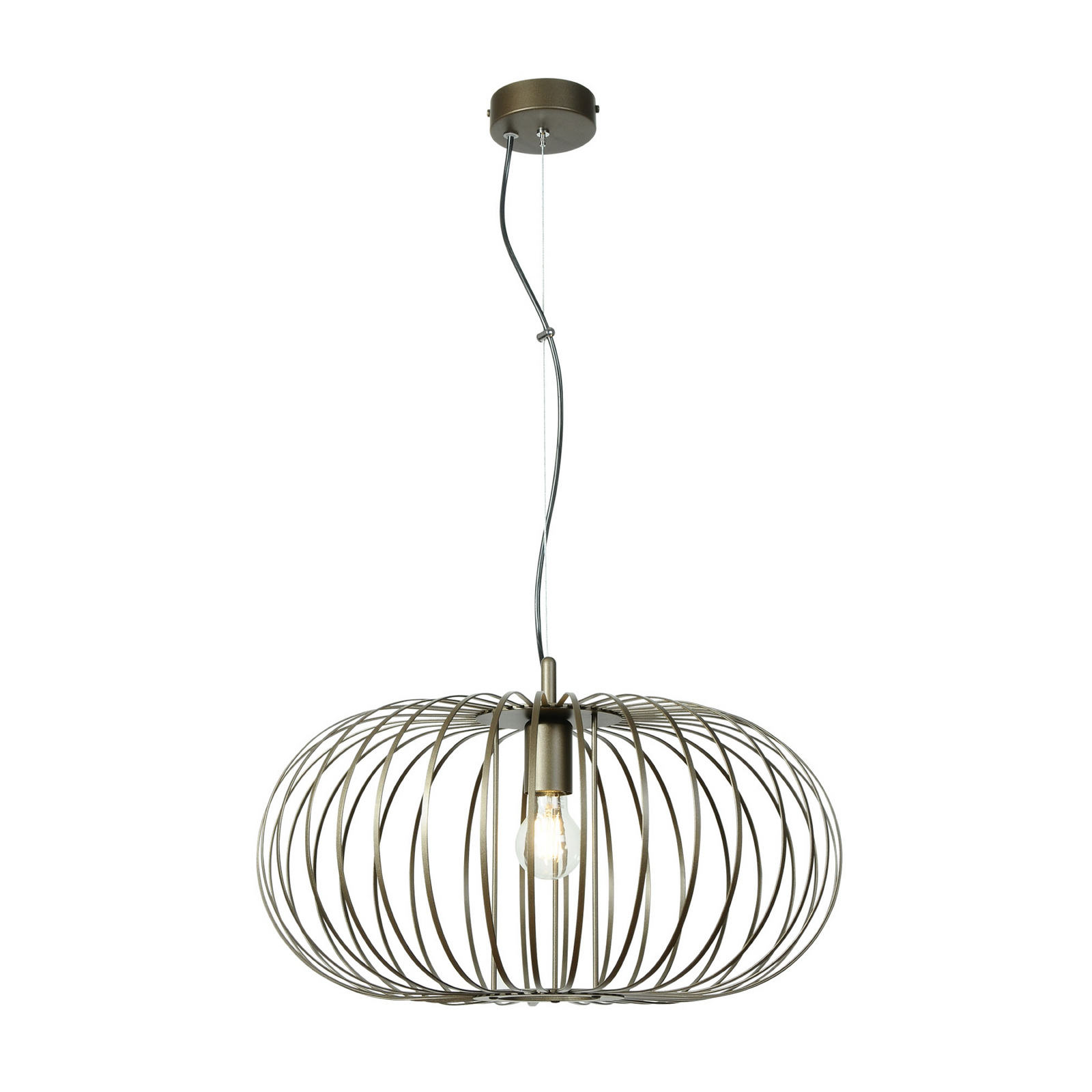 Висяща лампа Globe, кафе, Ø 51 cm, метал, 1 лампа, E27