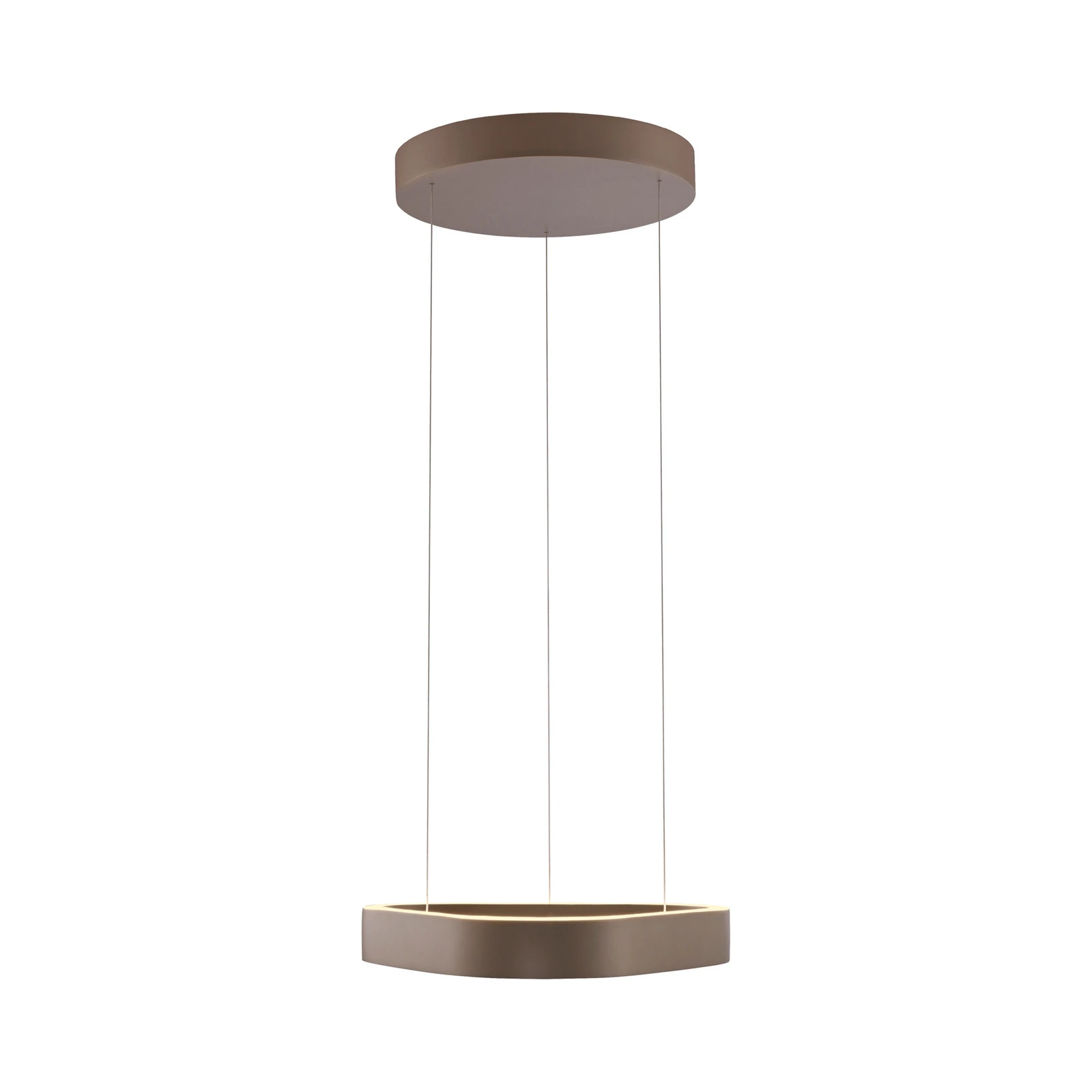 Paul Neuhaus LED závěsné světlo Q-Stretto, bronzové, 40,8 cm