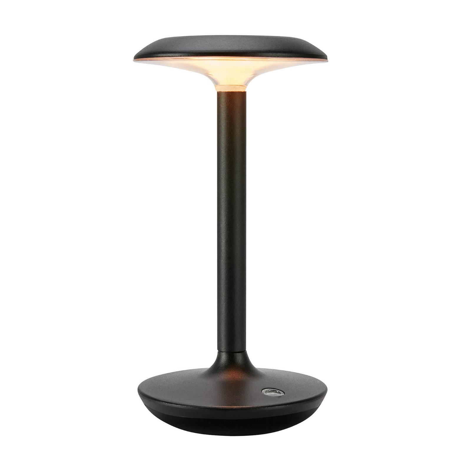 LED-pöytävalaisin Petit, musta, alumiini, IP44