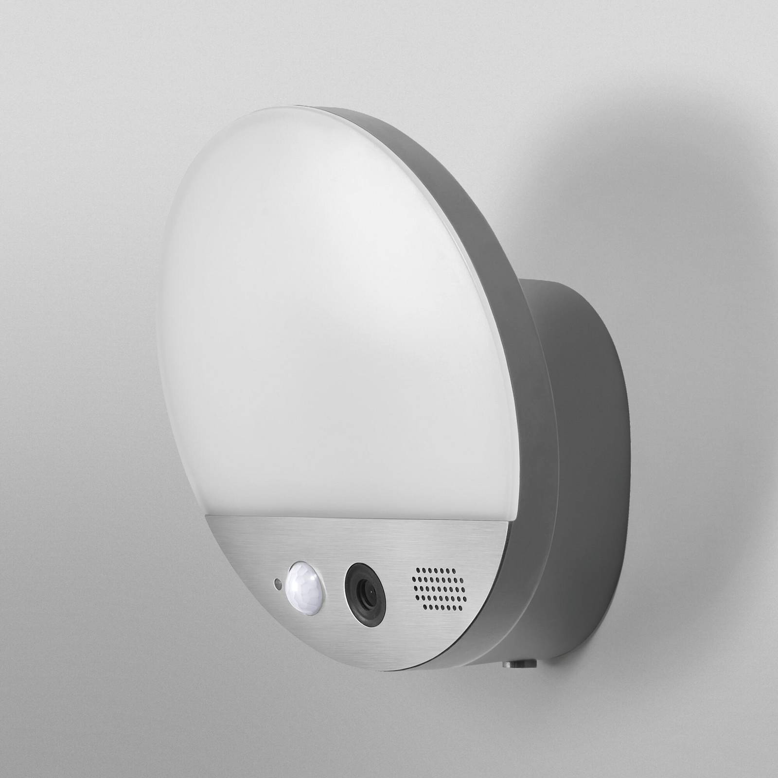 OSRAM SMART+ WiFi Kinkiet zewnętrzny ROUND, kamera, czujnik, szary