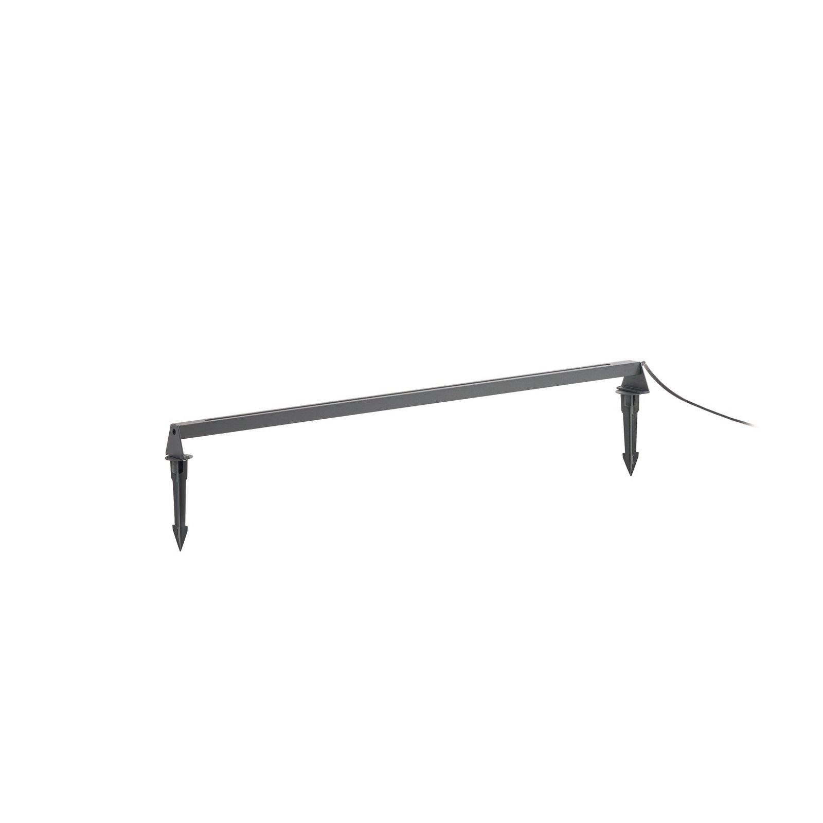 Lindby LED-gulvlampe Zavio, antrasitt, jordspyd, IP65