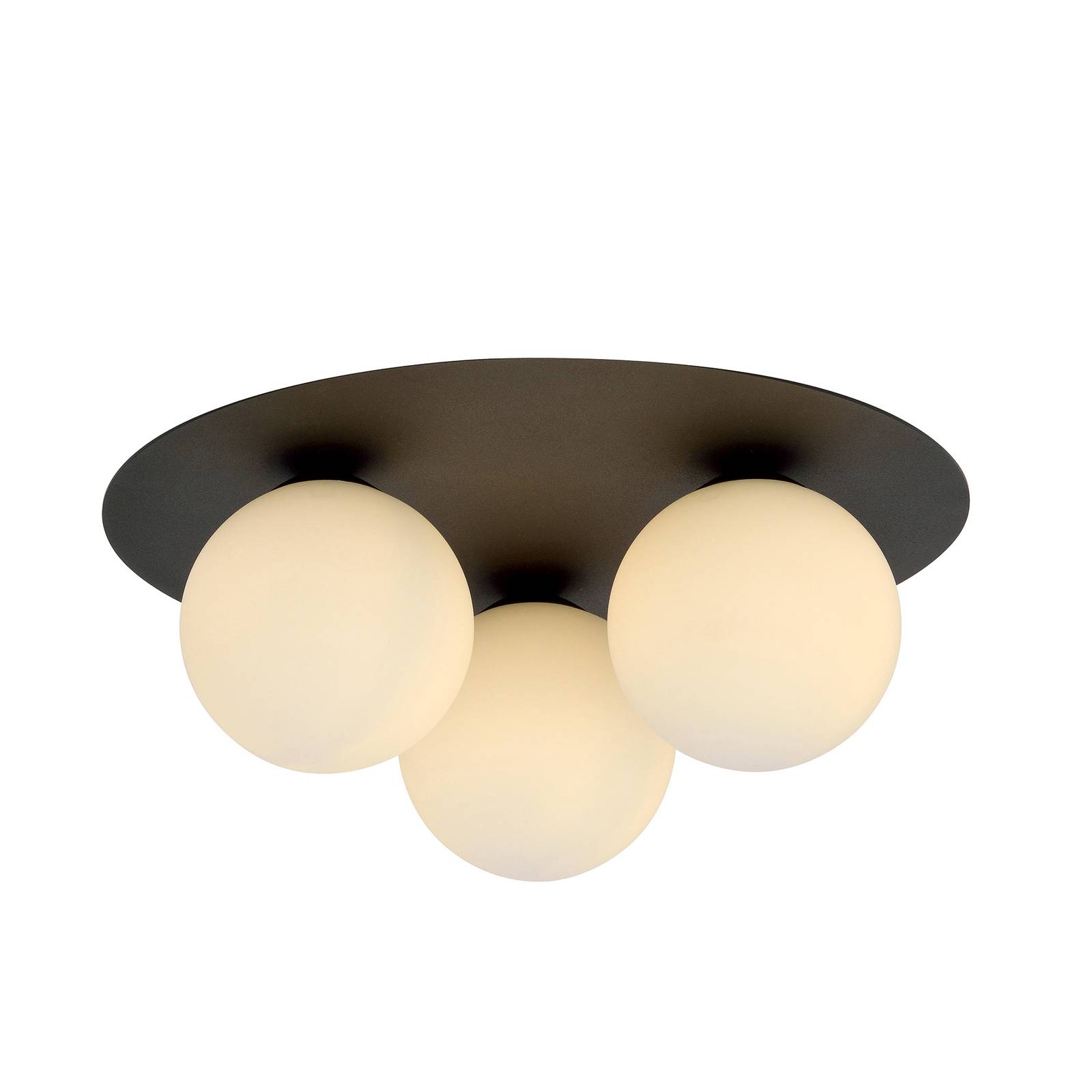 Euluna Ceiling Light - Living / Dining Room - Globe Light - dimmable - Modern - Black