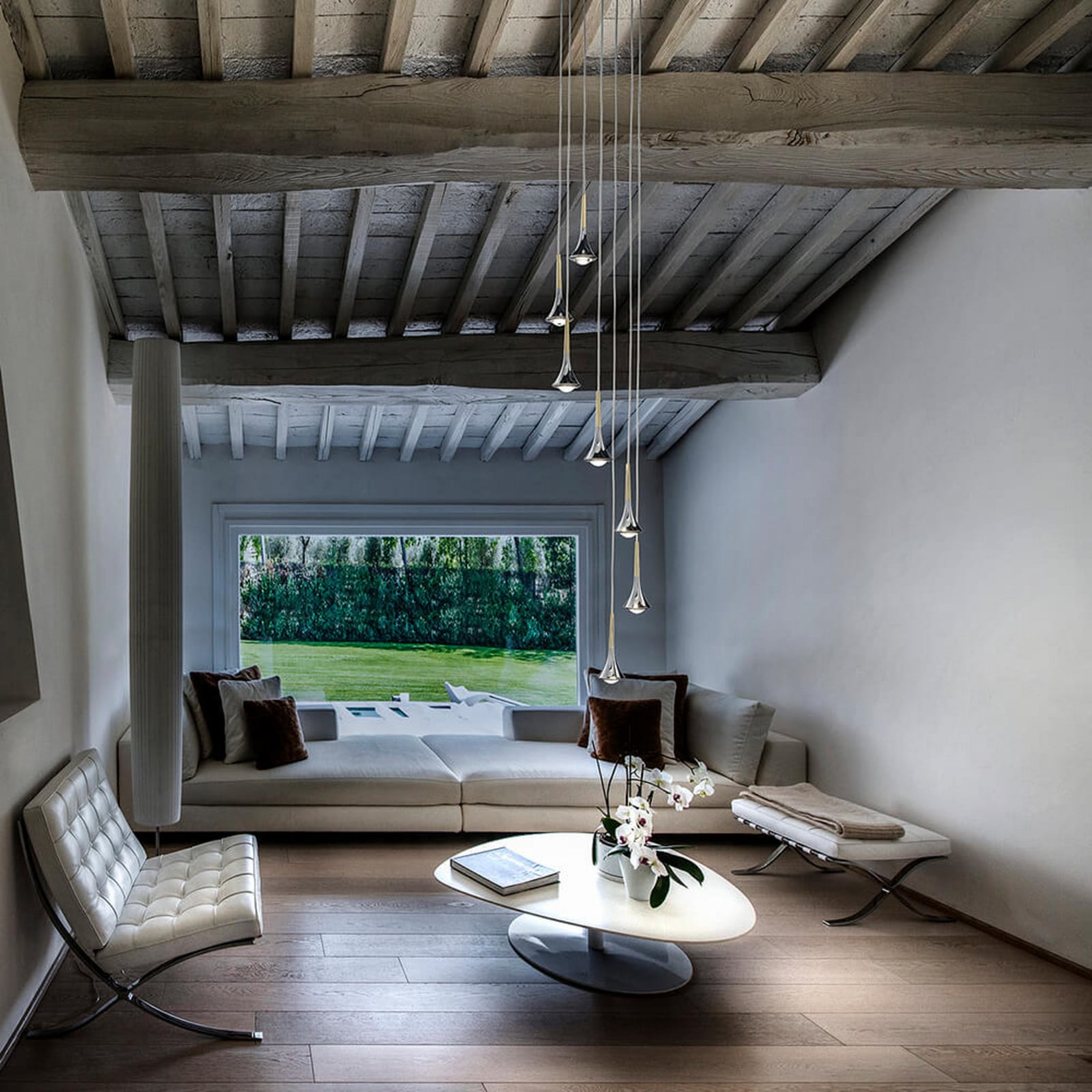 Rain Taklampa 2700K Guld Lodes - Aluminium