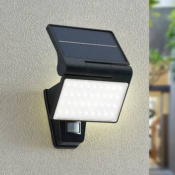 Prios Dagan LED buitenwandspot, sensor, solar