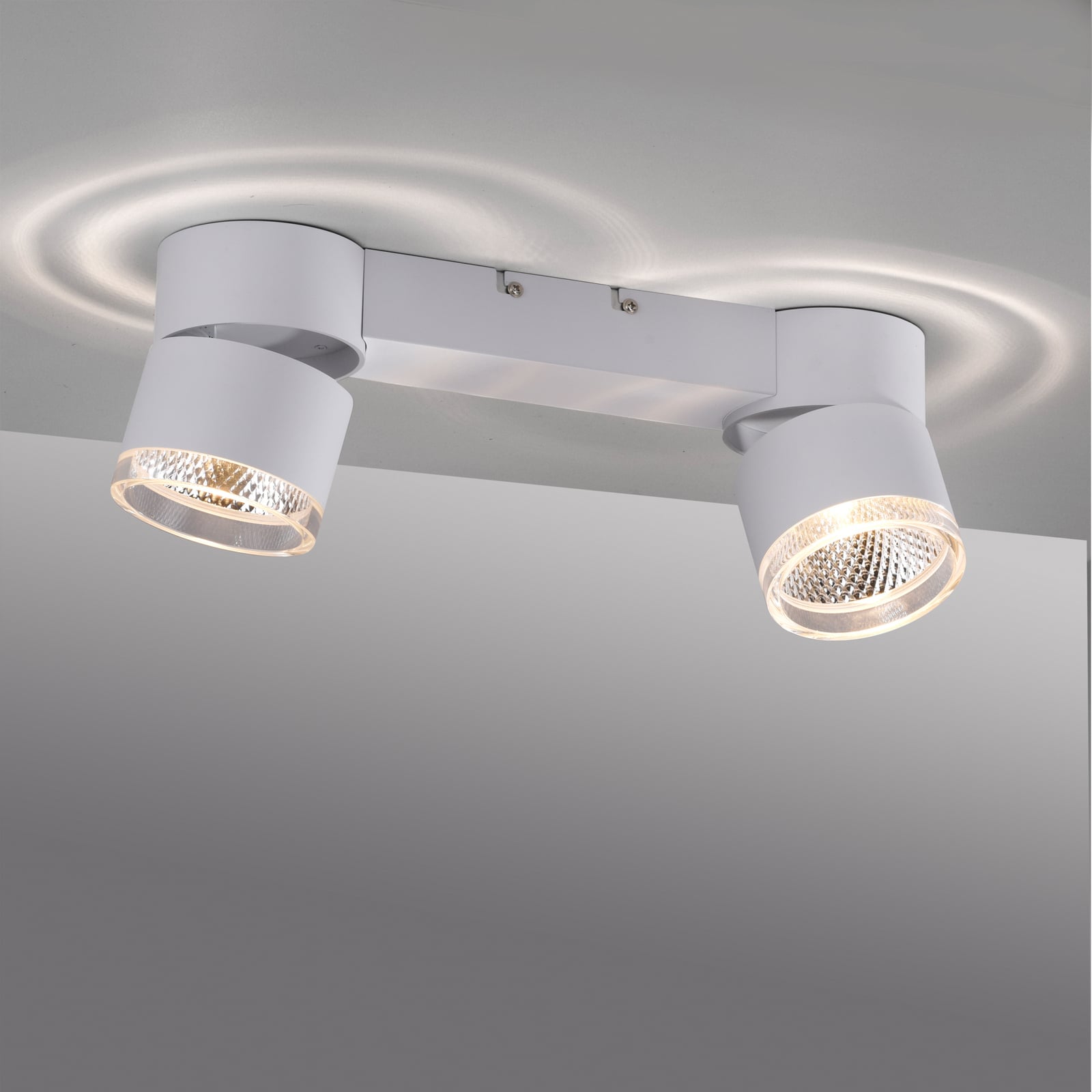 Nola LED stropna svjetiljka, dvije žarulje, bijela - PURE Nola LED stropna svjetiljka, dvije žarulje, bijela - PURE