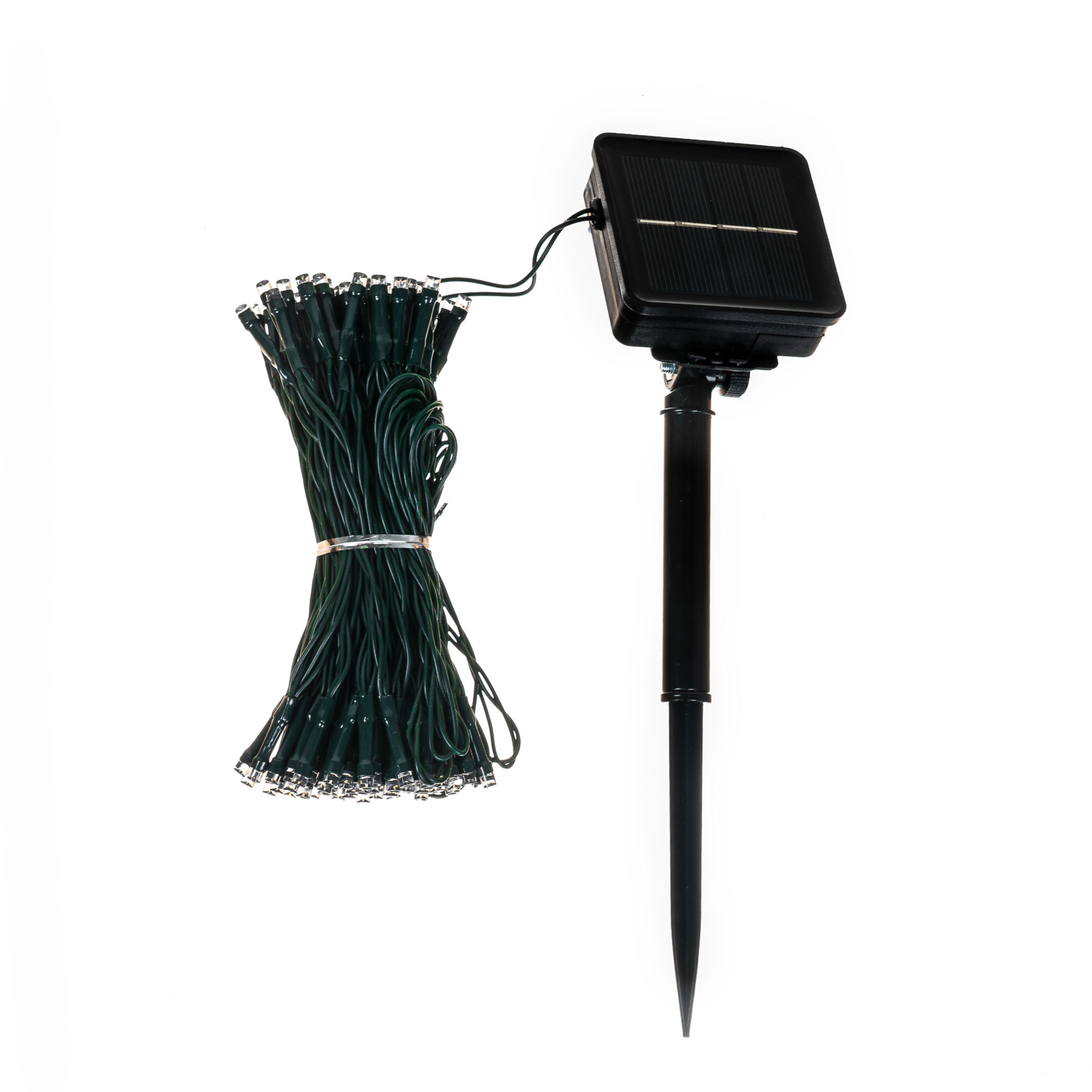 Lindby LED napelemes fénylánc Kaloyan, 100 lámpa, 1,2 m