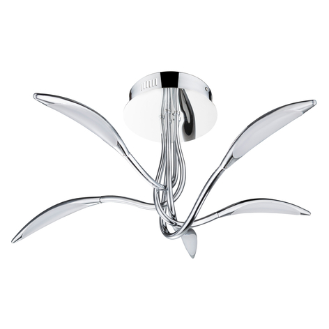 LED-Deckenlampe Hampton, dimmbar, chrom, 5-flammig
