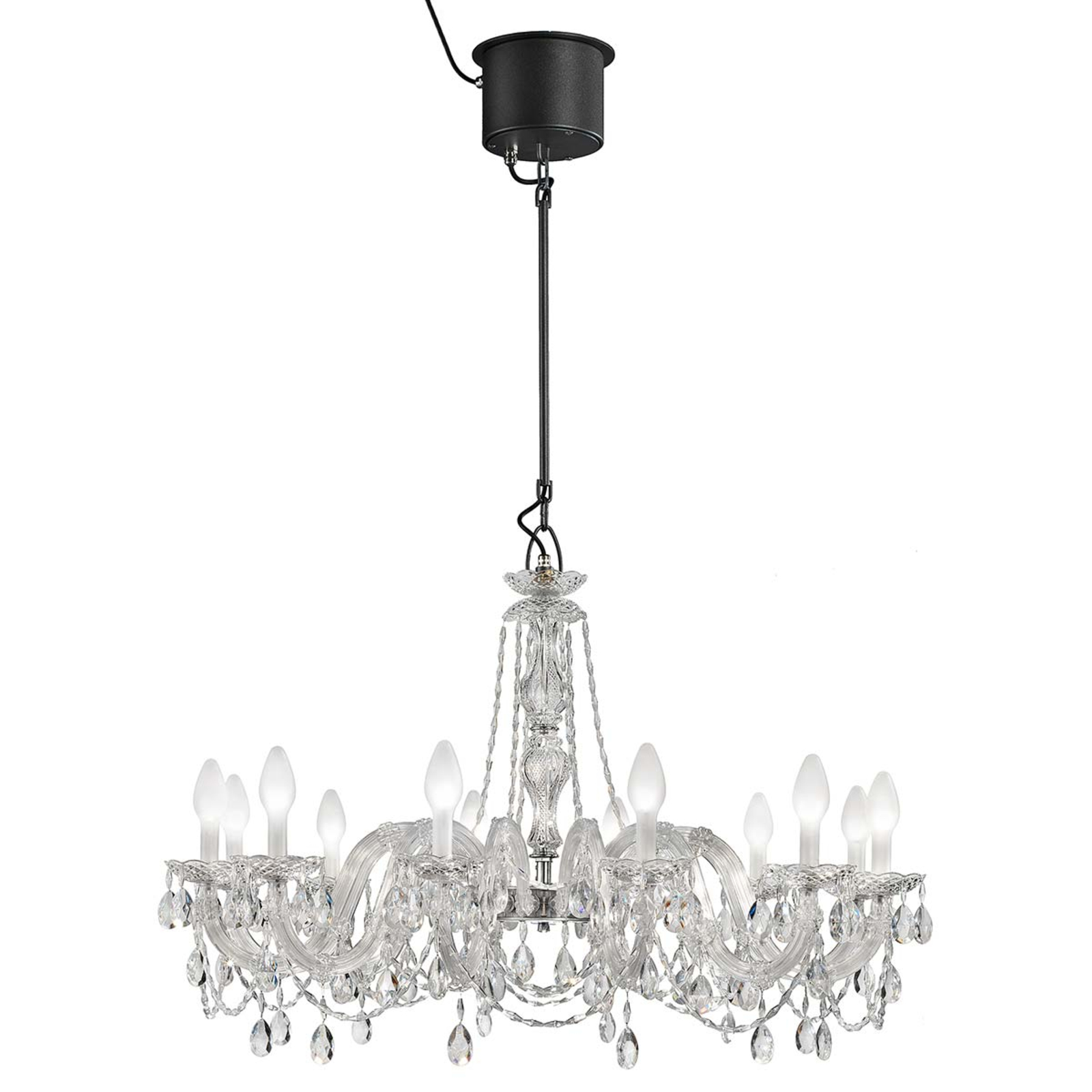Drylight S12 12-bulb outdoor LED chandelier