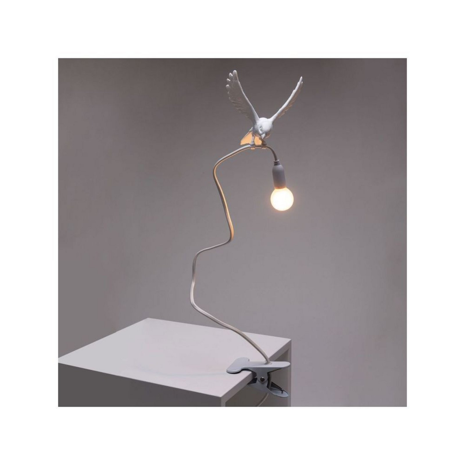 Sparrow Landing Lampă cu Clips White - Seletti