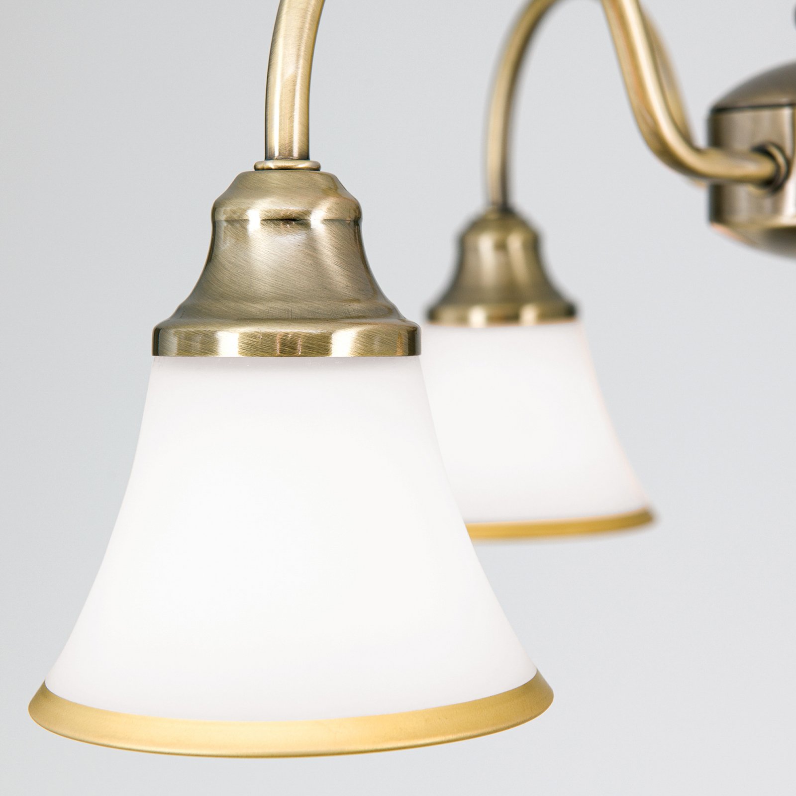 Tilda Ceiling Light Three Bulbs Old Brass Look