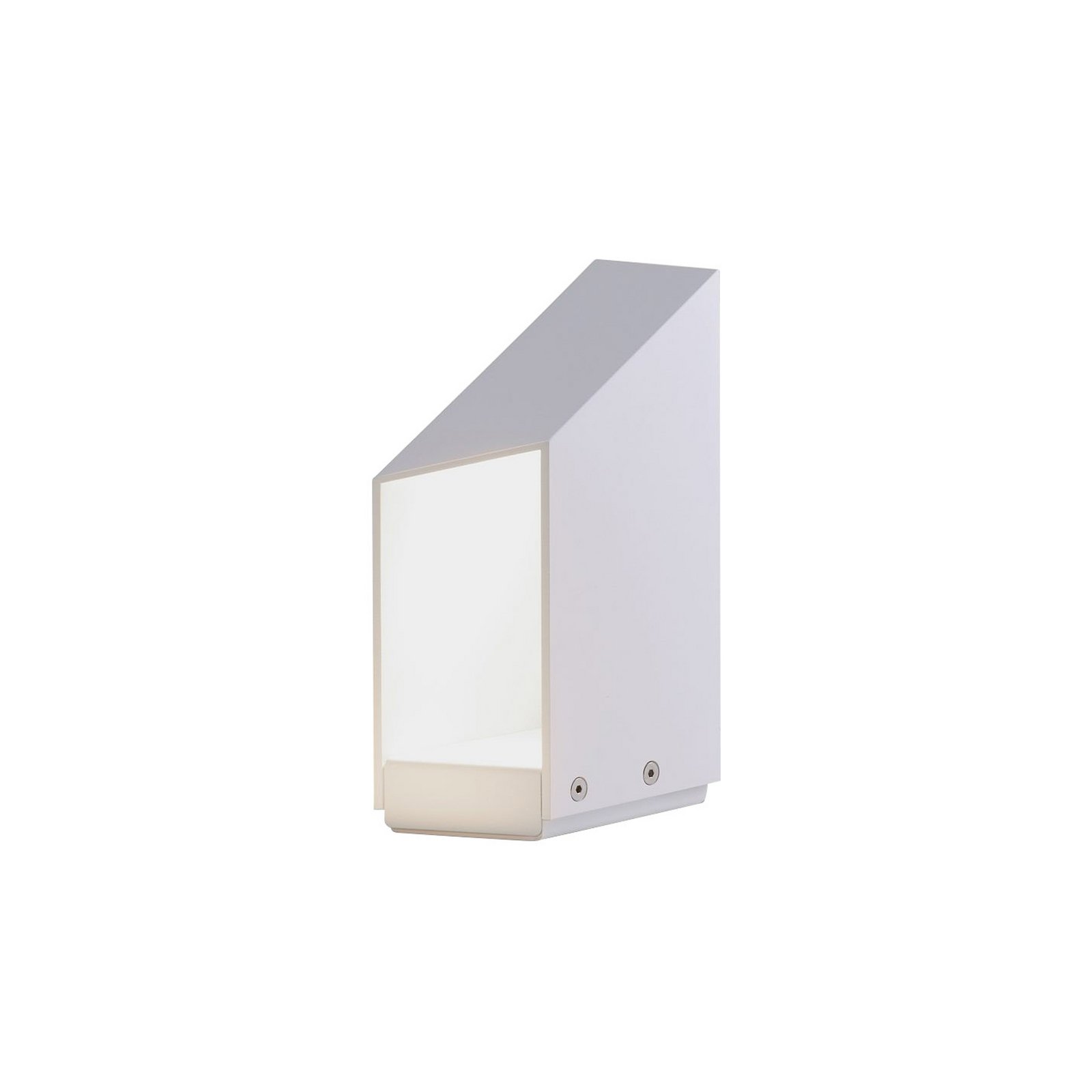 Candeeiro pilar LED MARSET Domus, altura 26 cm, branca, alumínio