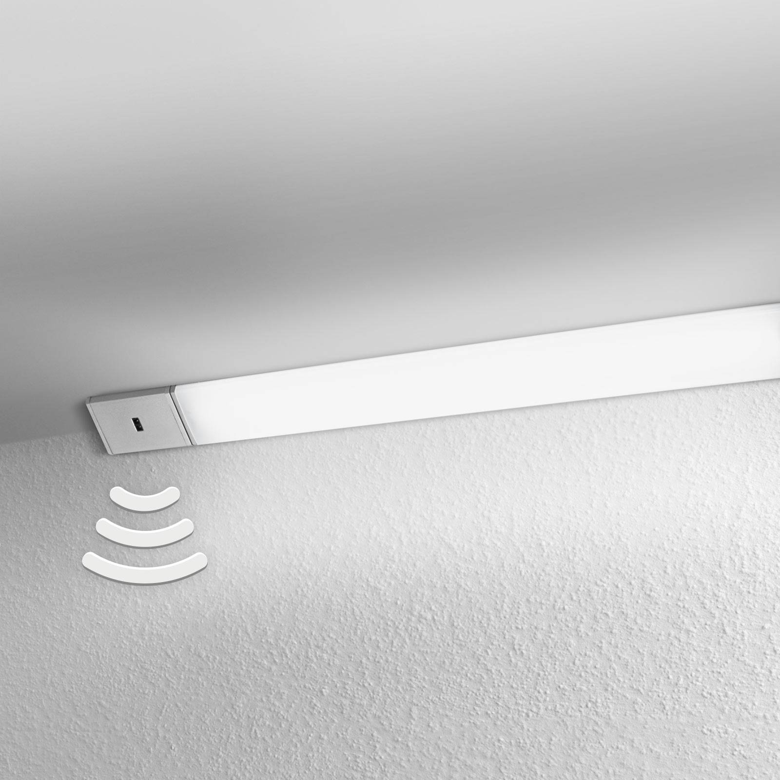 LEDVANCE Cabinet Corner LED under-cabinet light 55 cm, for Kitchen, aluminium, polycarbonate, 7.5 W, L: 55 cm, W: 4.1 cm, H: 2.3 cm