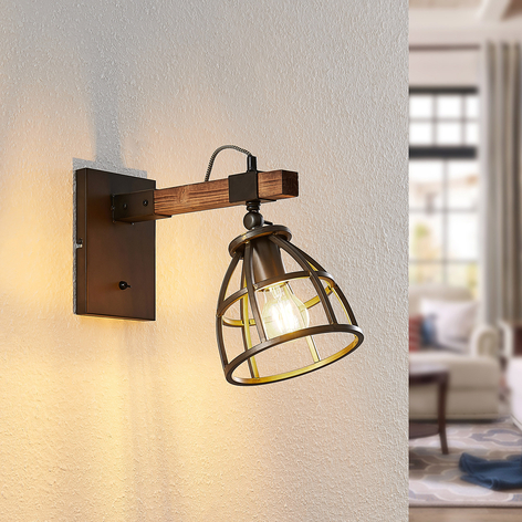 Lindby Tanina applique avec abat-jour cage