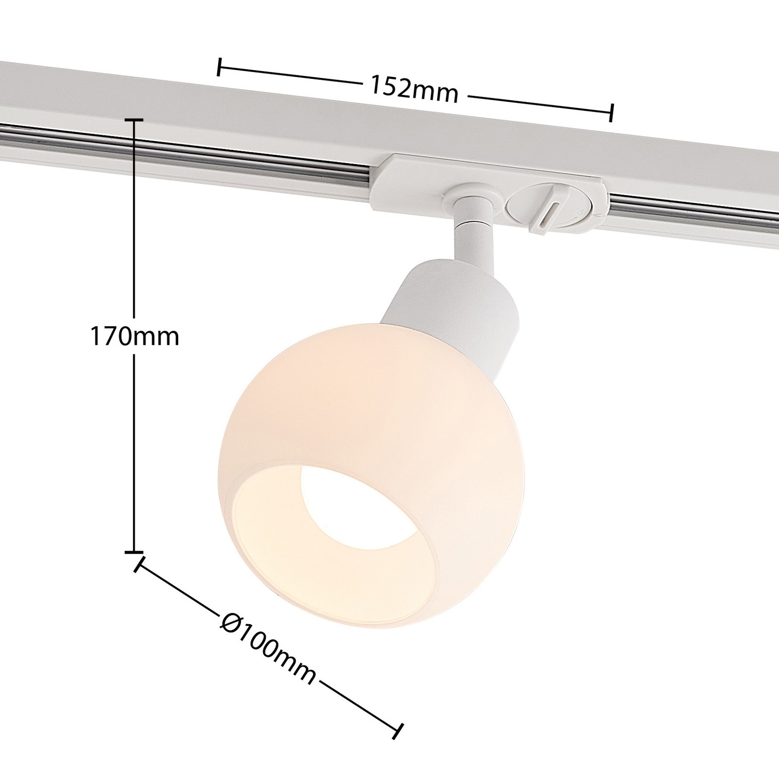 Linaro Round Skinnespot E14 Hvit - Lindby