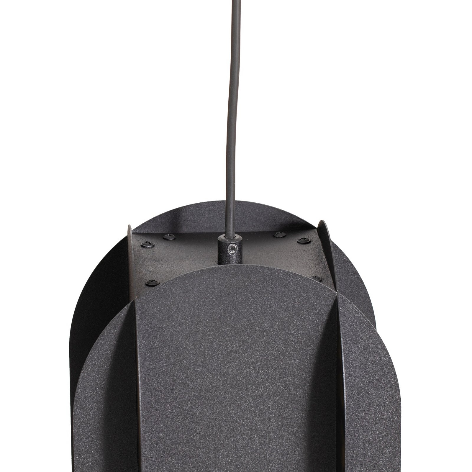 Pakabinamas šviestuvas „Corner“, juodas, aukštis 35 cm, metalas, E27