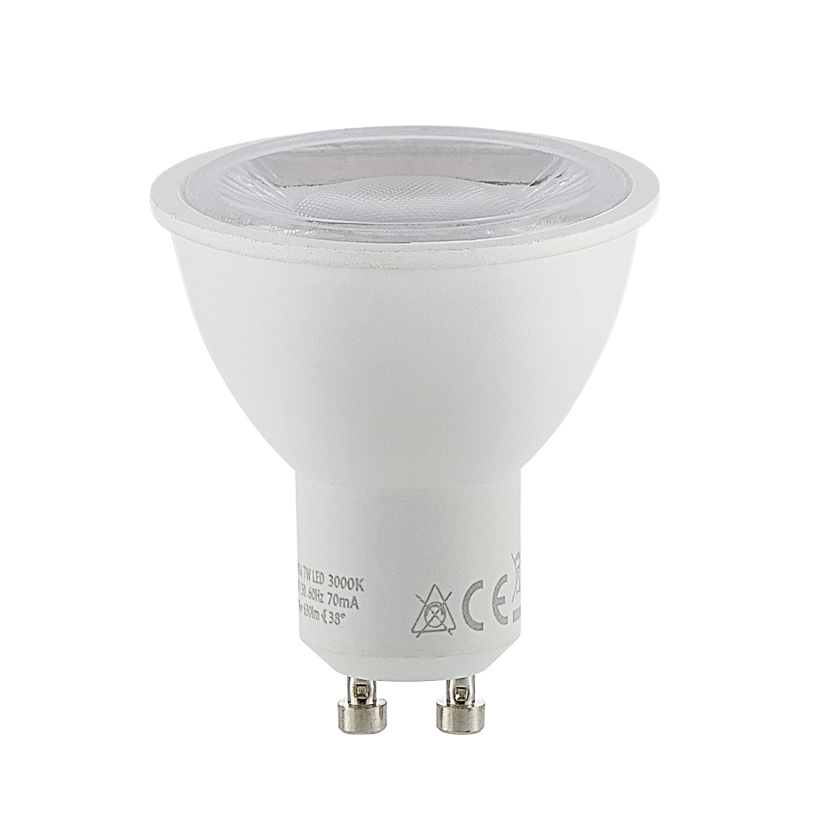 Reflector LED bulb GU10 7 W 3,000 K 120° 10-pack