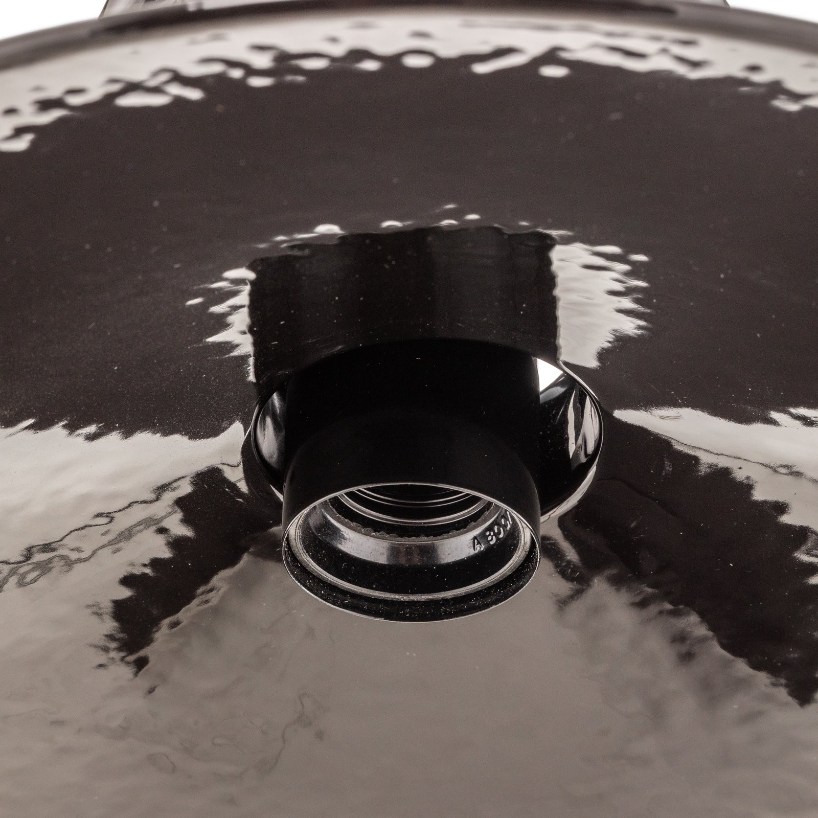 Schwarze Keramik-Deckenleuchte Edoardo, 31 cm