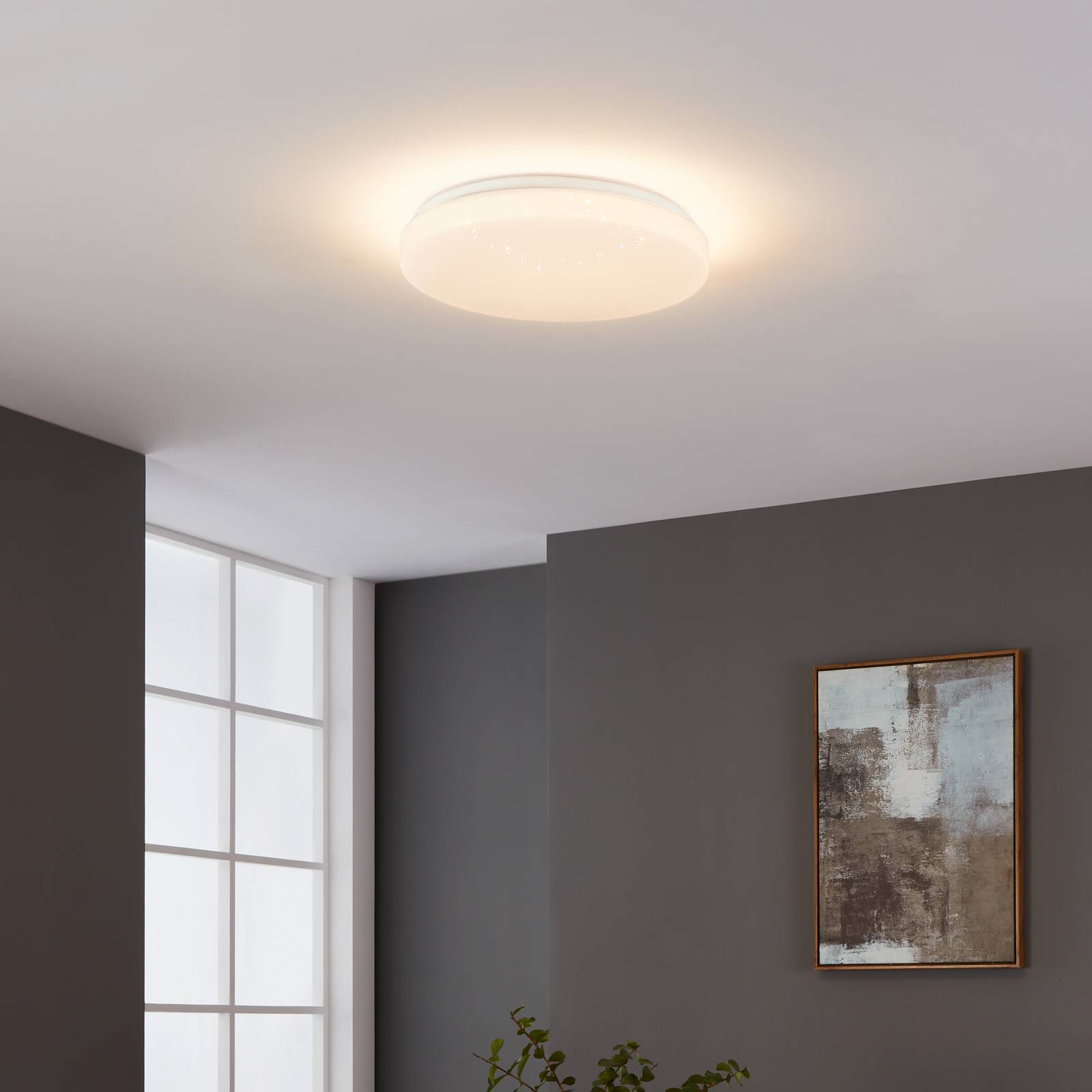 Deckenleuchte Sandbach in Schwarz und Messing günstig online kaufen