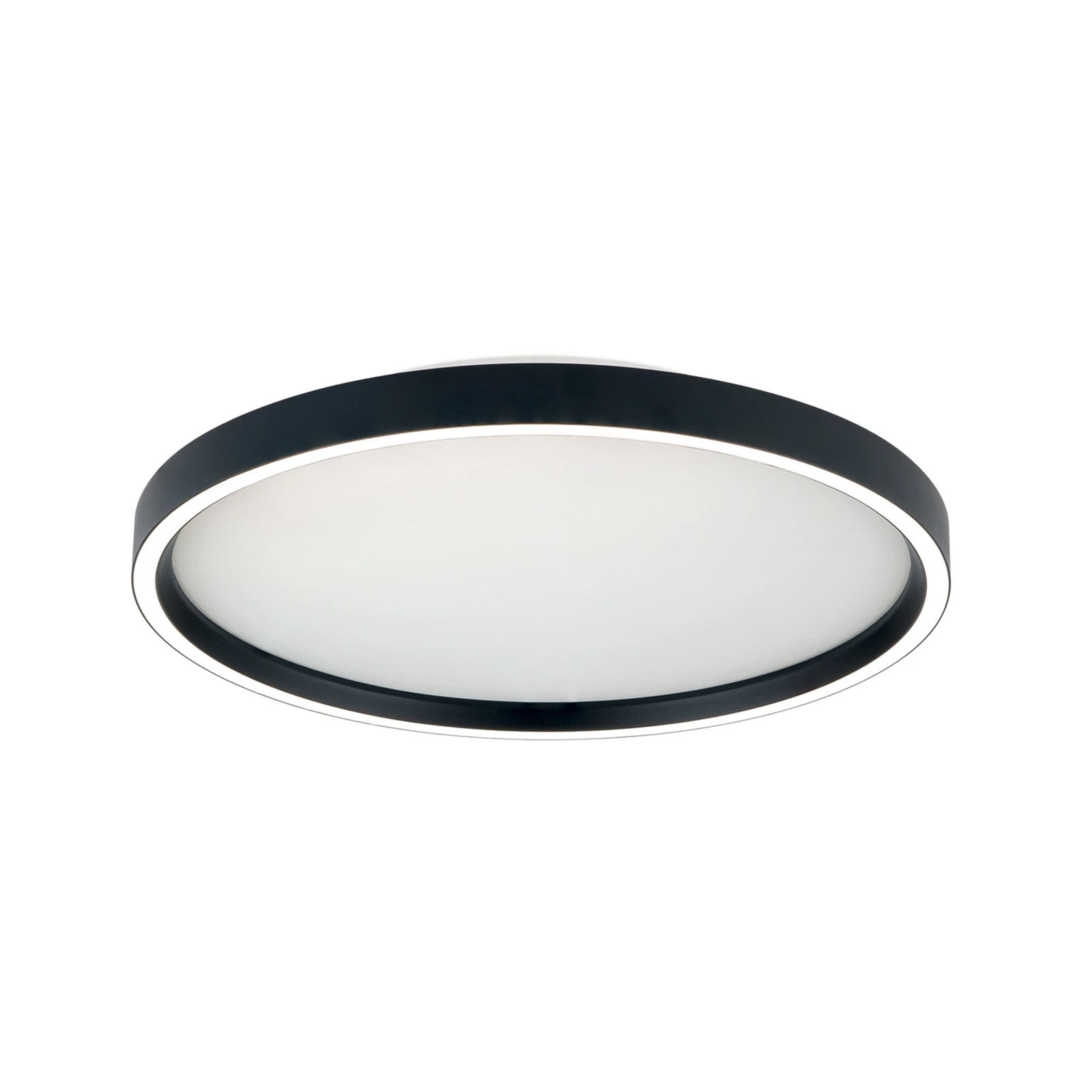 LED-Deckenleuchte MASCA, schwarz, Ø 40 cm, CCT, Metall, dim