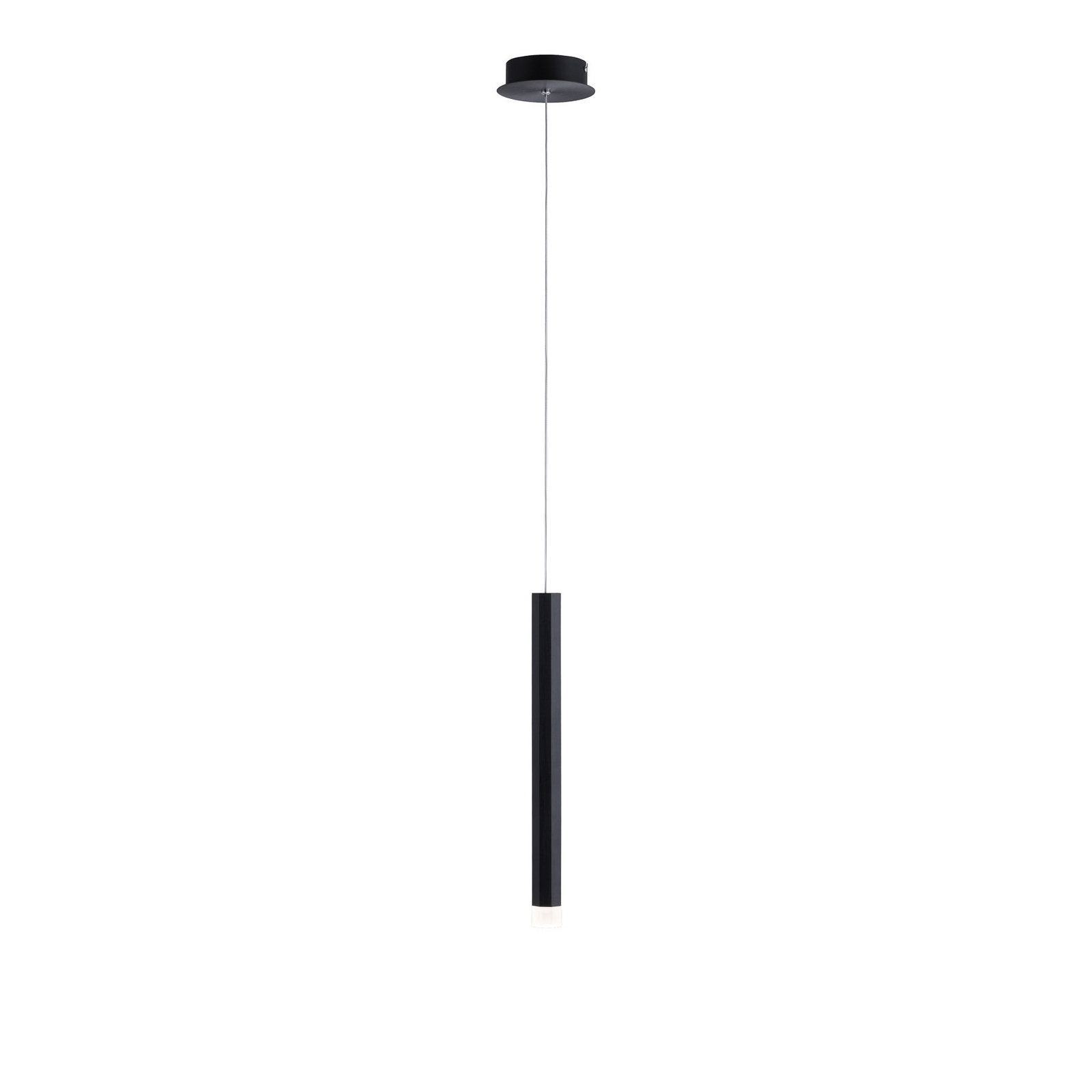 Lampa wisząca LED Bruno, 1-punktowa, czarna