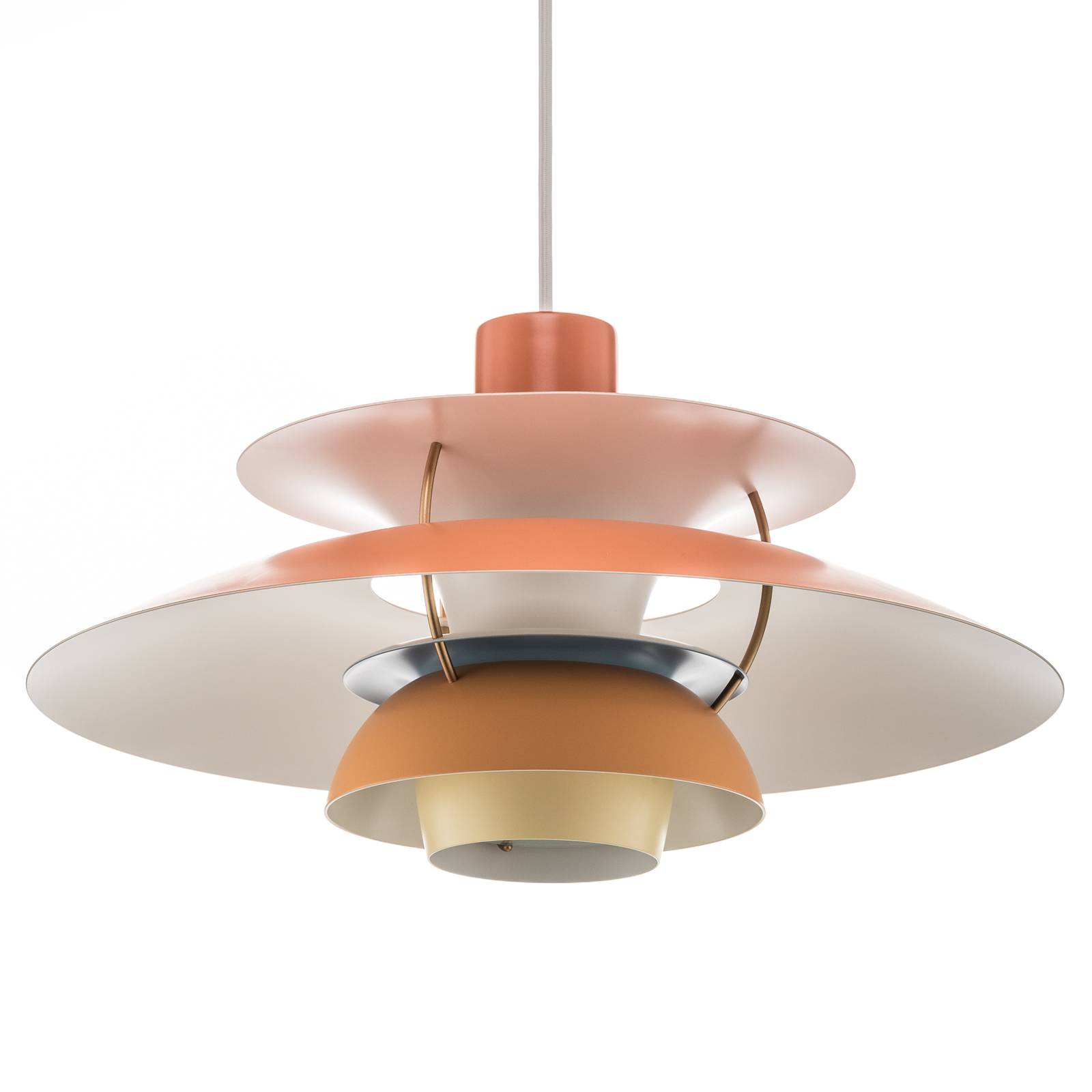 Louis Poulsen PH 5, lampa wisząca, pomarańczowa