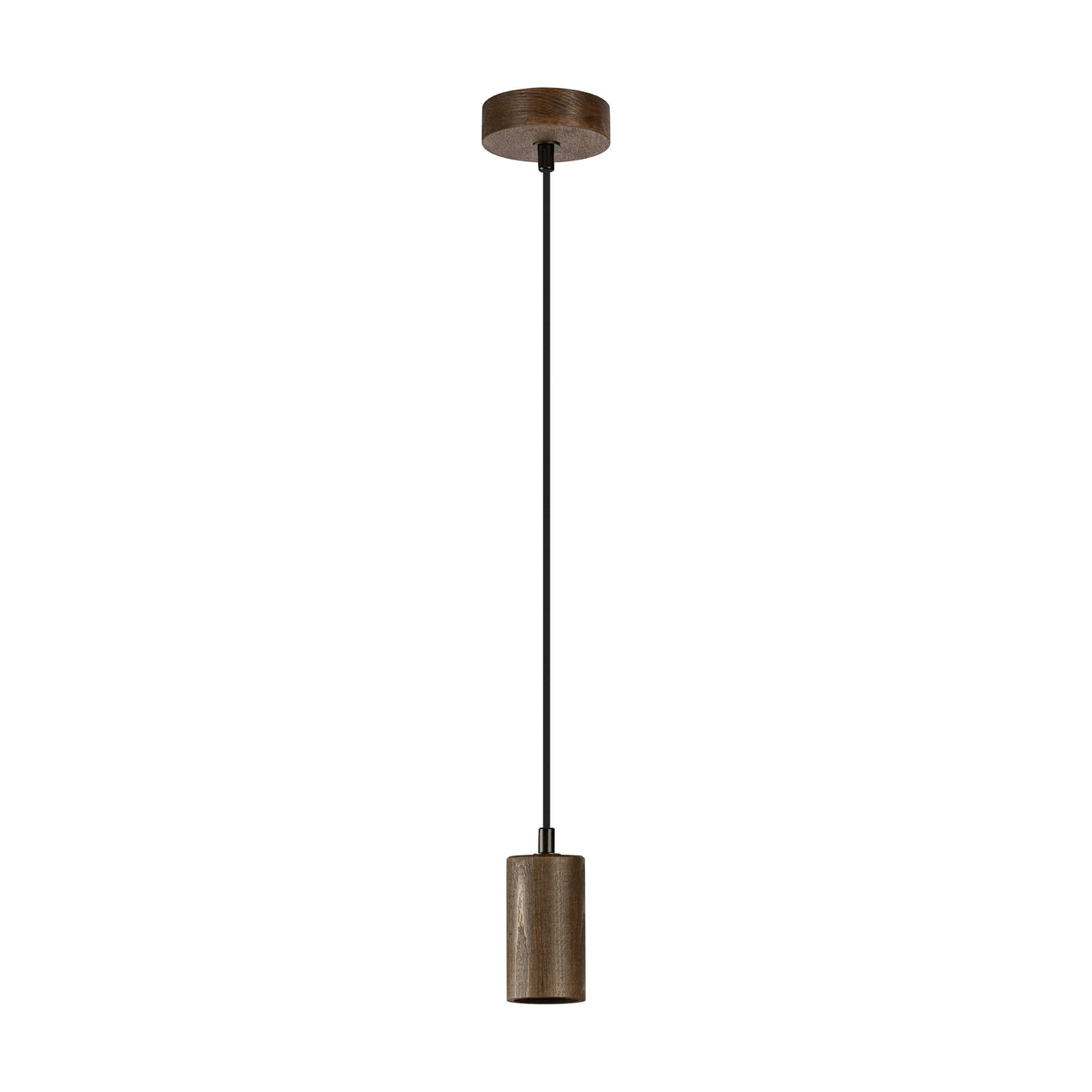 Segula Flow pendant light, walnut-coloured beech, E27