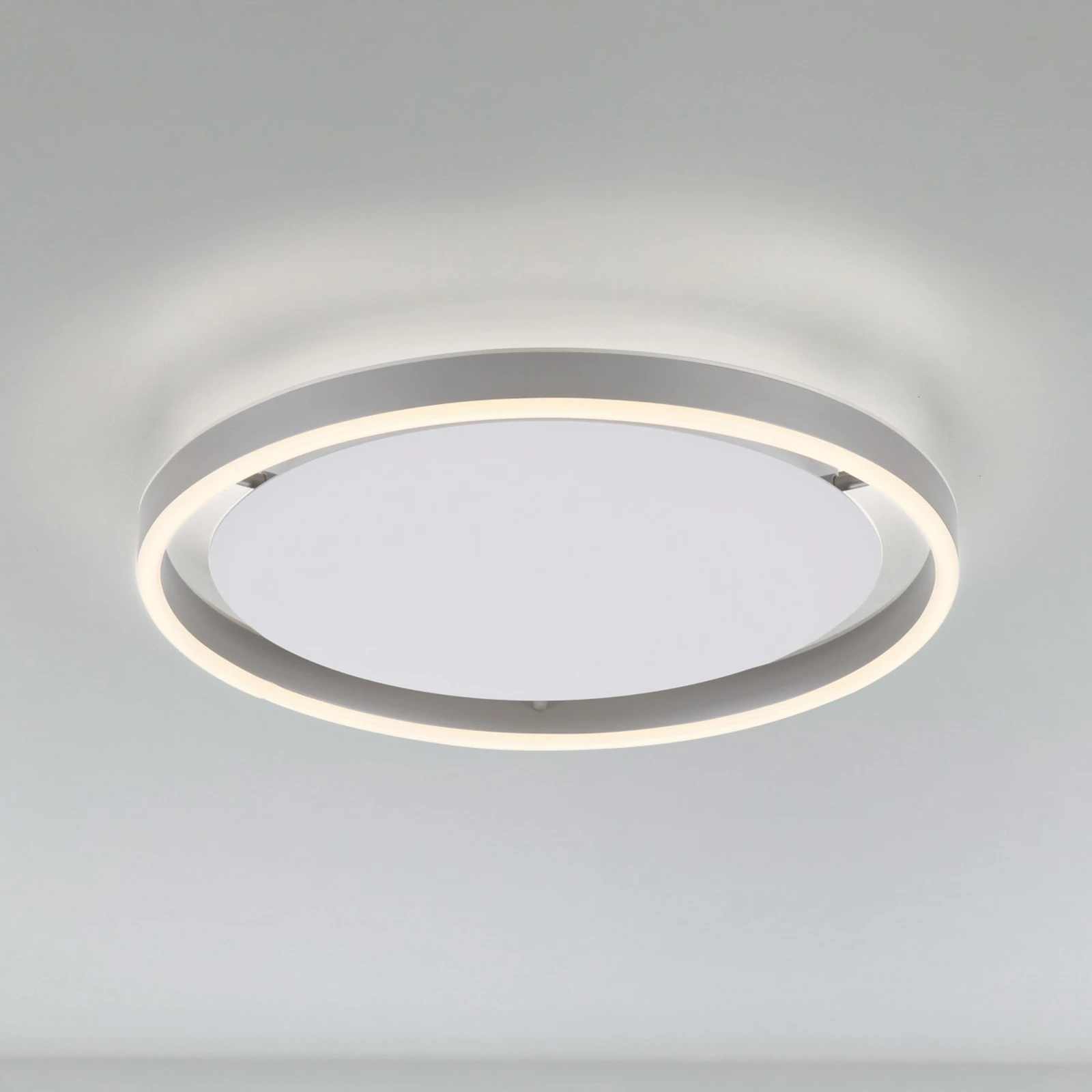 LED-Deckenleuchte Ritus, Ø 39,3 cm, aluminium, step-dim