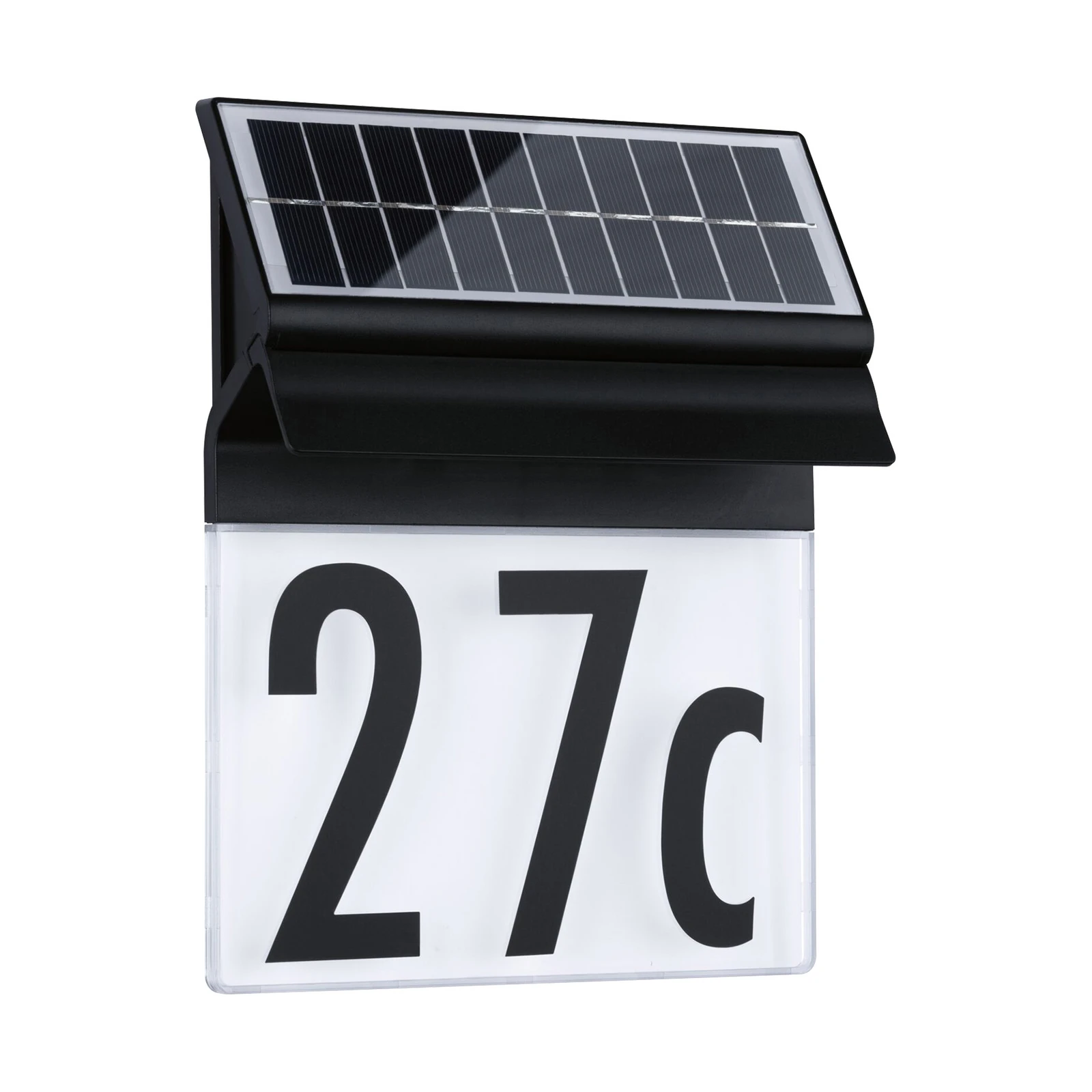 Paulmann Solar-Hausnummernleuchte Neda in Schwarz