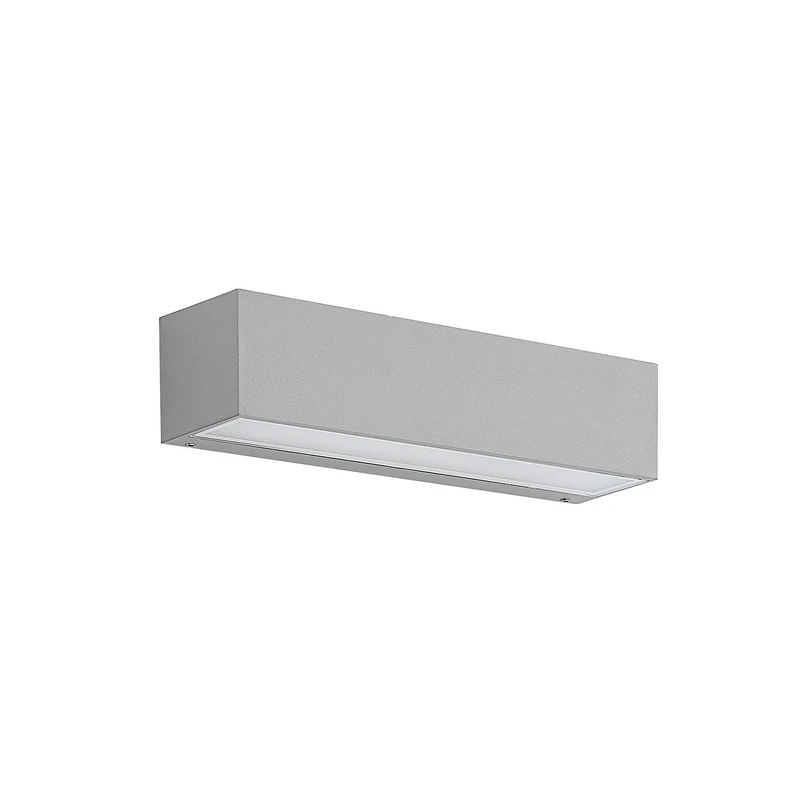 Lucande - Lengo LED Outdoor Wall Lamp Down L25 Silver