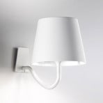 Zafferano Poldina LED wall light with rechargeable battery, dimmable
