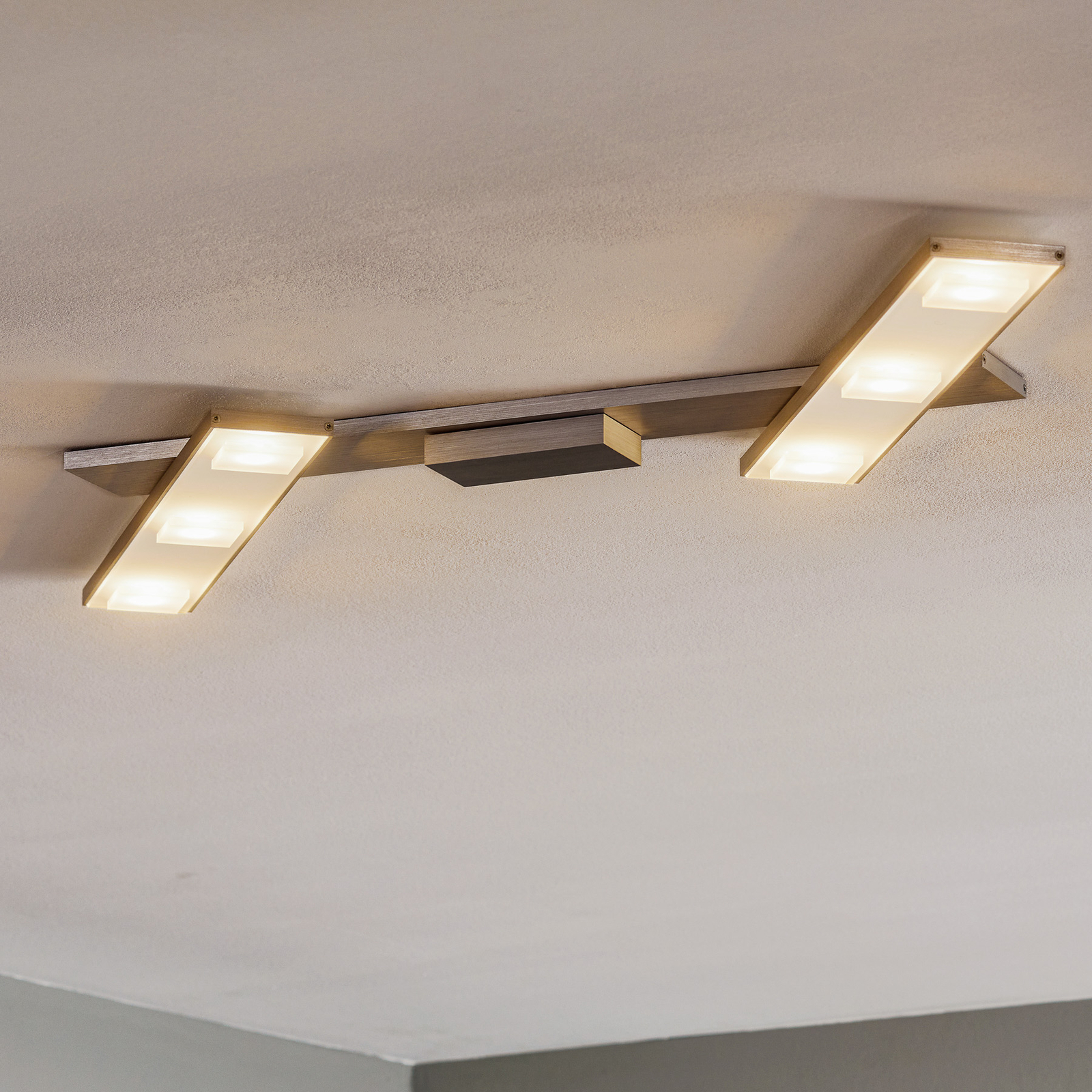 Zwenkbare LED plafondlamp Slight, antraciet