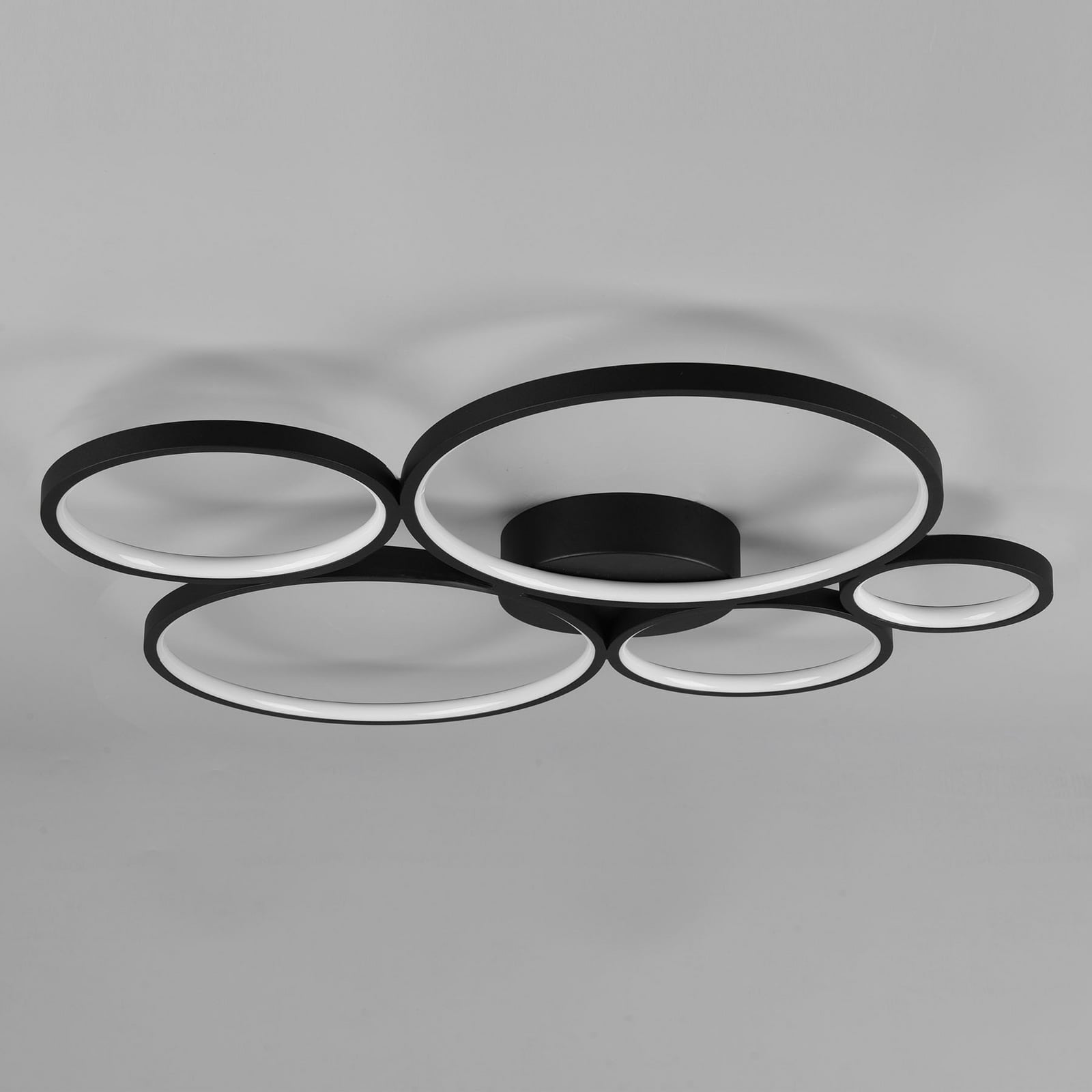 LED-Deckenlampe Rondo, schwarz matt