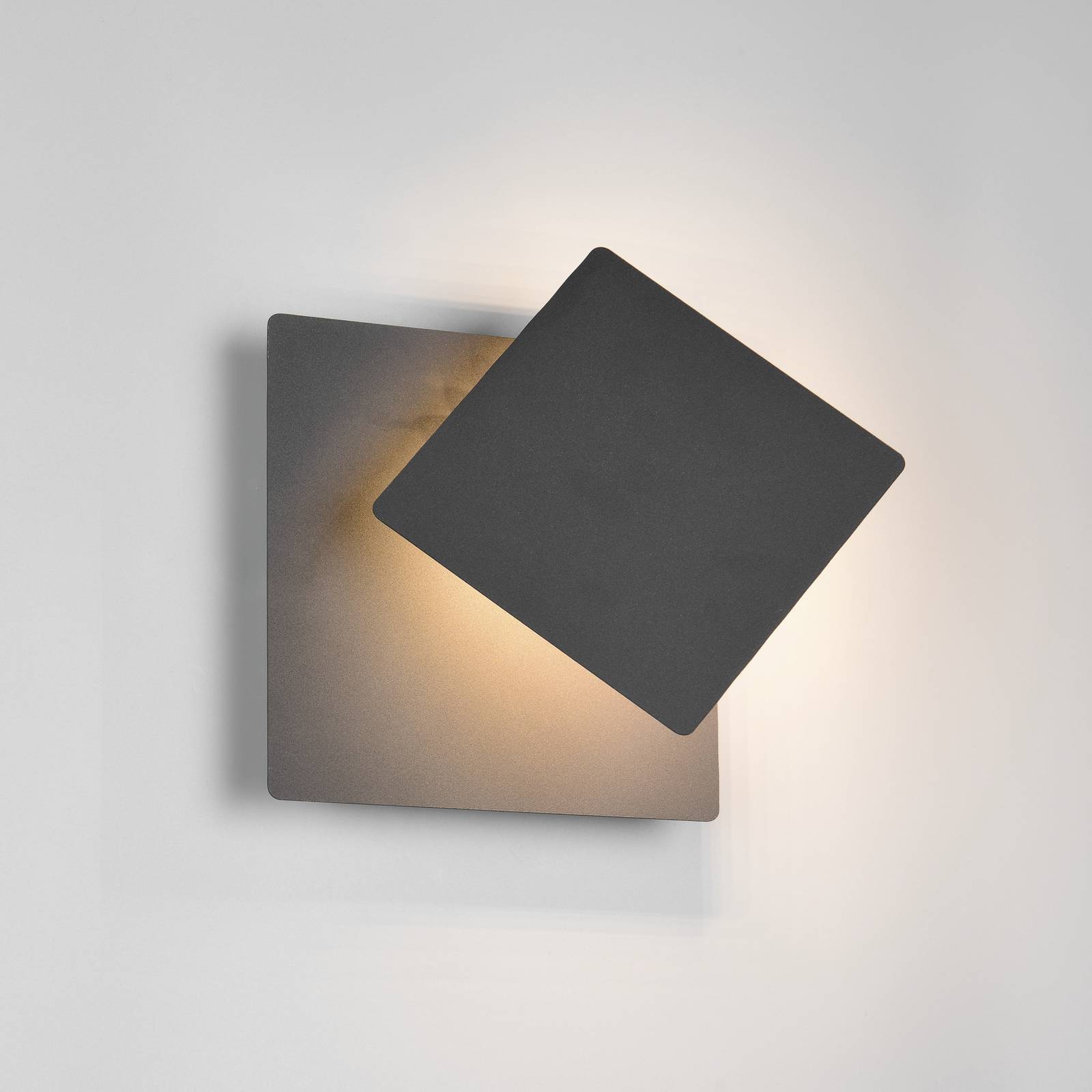 Trio Lighting Applique murale LED Mio, noir mat, largeur 18 cm, métal