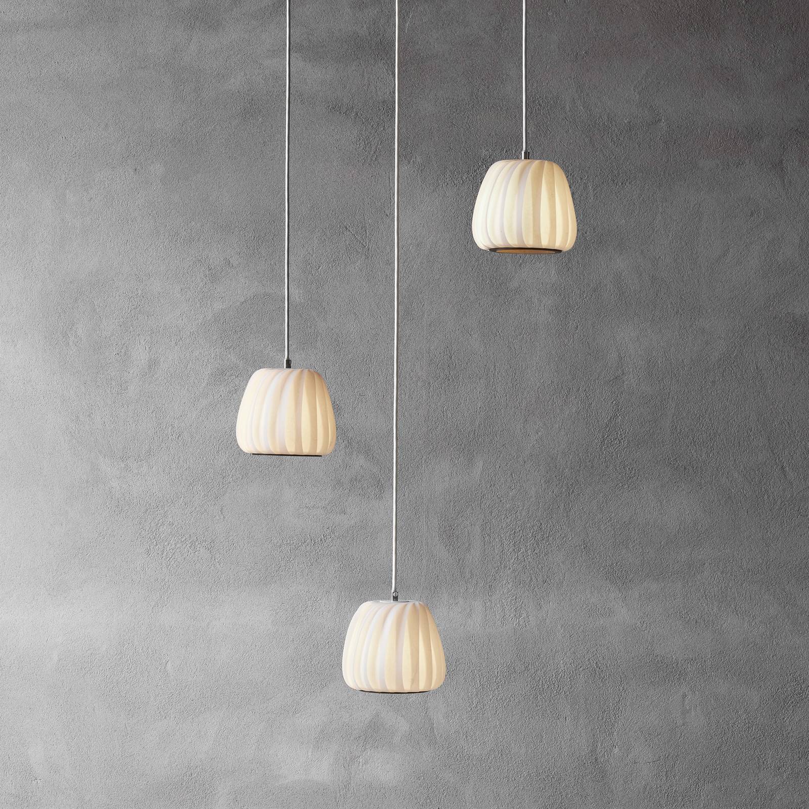 Lampa wisząca Tom Rossau ST906 Mini, biała, 17 cm, papier, E27