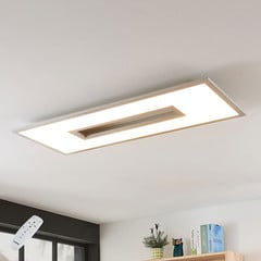 Lámpara LED de techo Lucande Durun, 96 cm, atenuable, CCT, angular