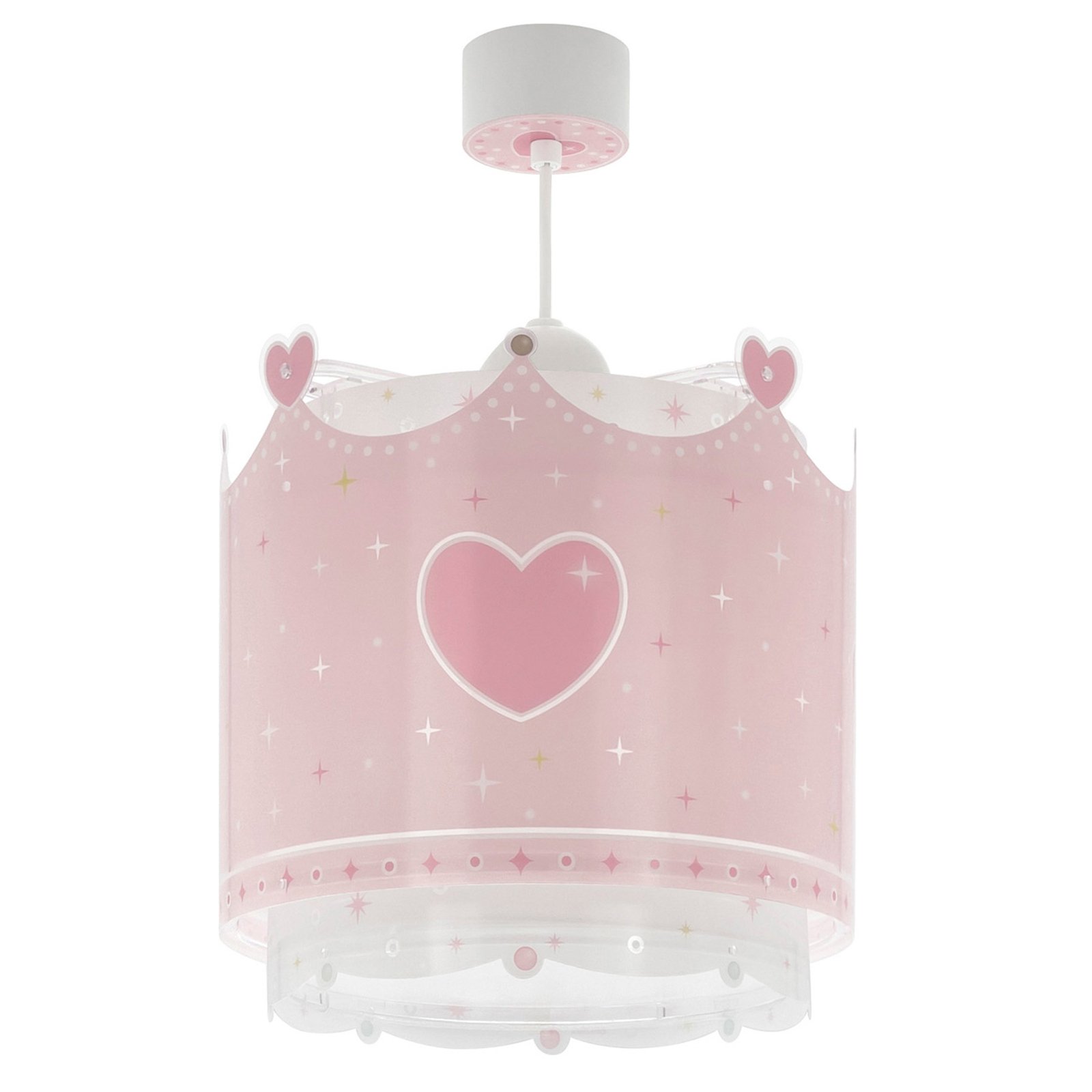Lámpara colgante Dalber Little Queen con diseño de corona