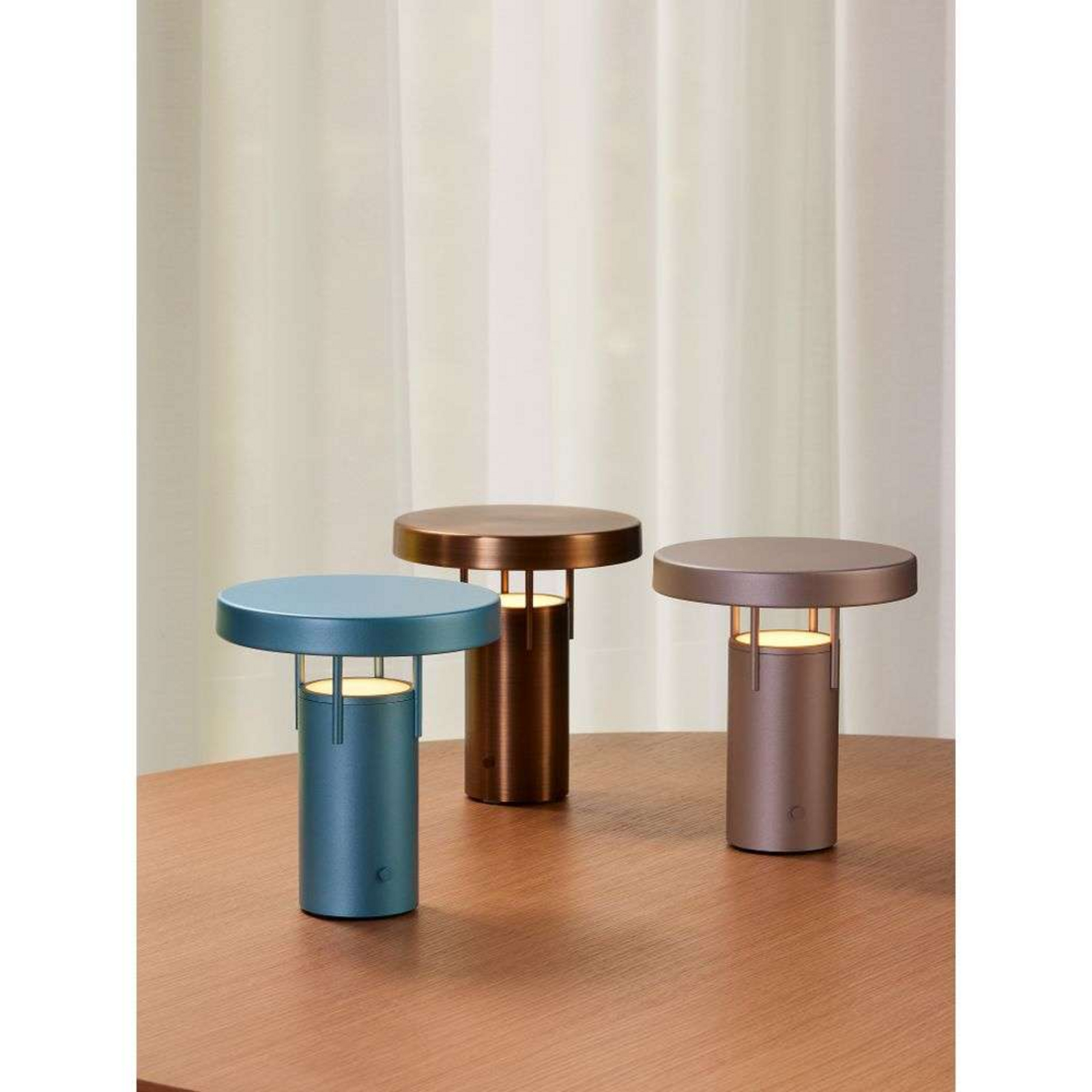 BringMe Mini LED Portable Table Lamp Dim. Browned Brass - Hübsch