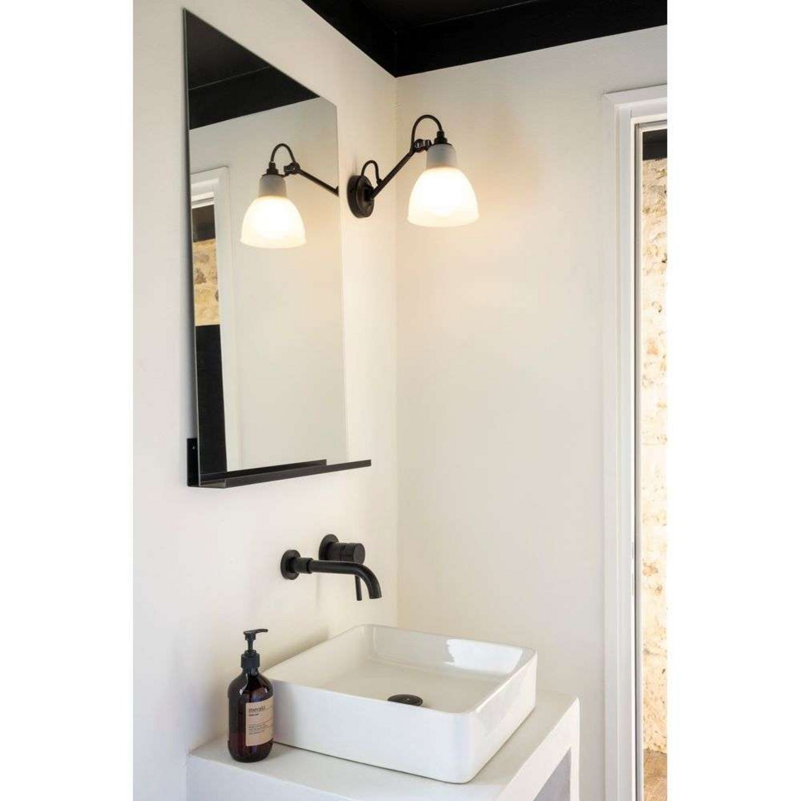 104 Bathroom Aplică de Perete Black/Polycarbonat - Lampe Gras