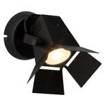 Lámpara de pared LED Movie técnica, negra