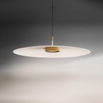 OLEV Candeeiro de suspensão LED Overfly plus branco/dourado Ø 75cm