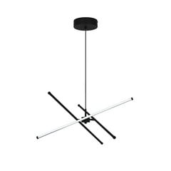 Lámpara colgante LED Sandy, longitud 60 cm, negro, metal