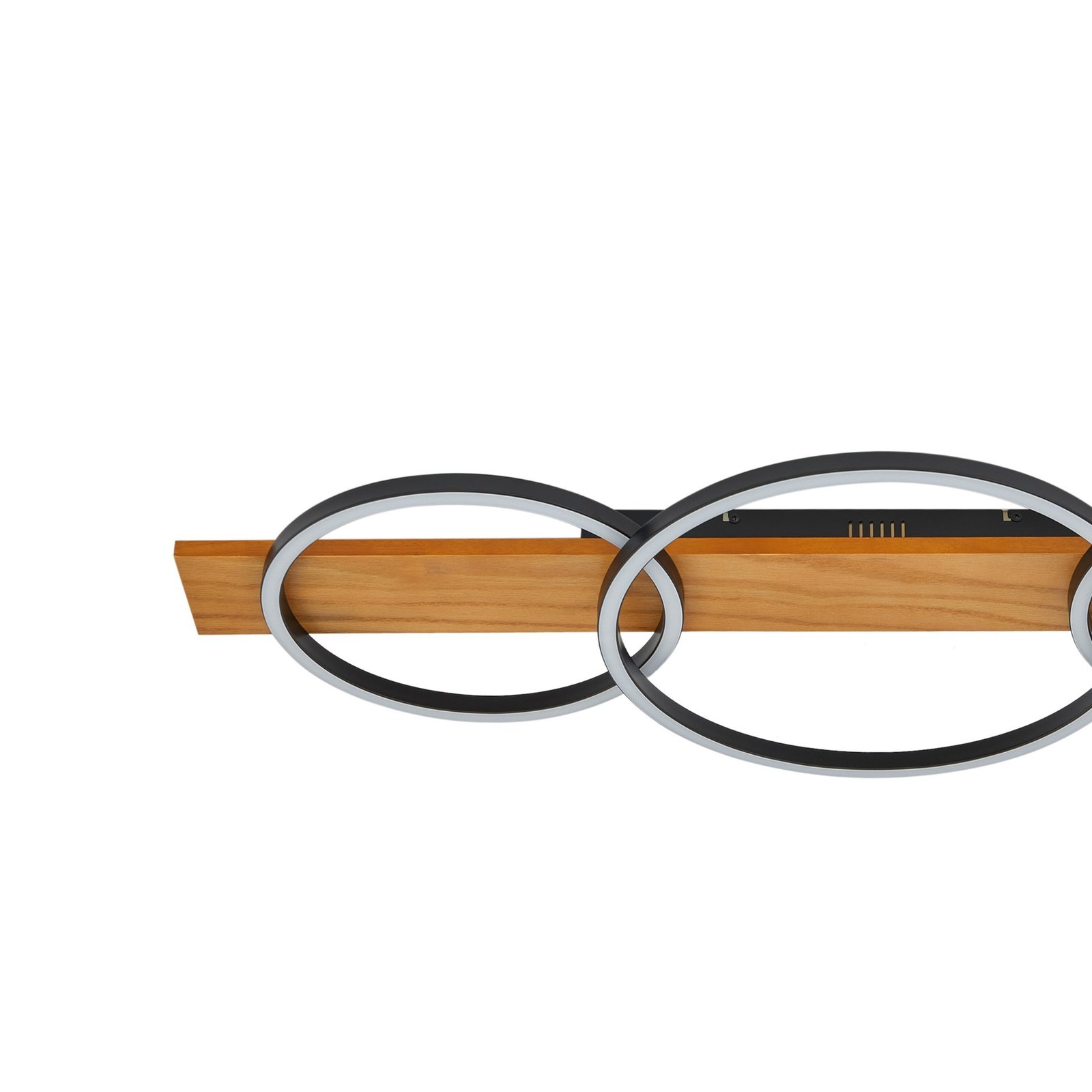 Galad 3 LED Lámpara de Techo Madera - Lindby