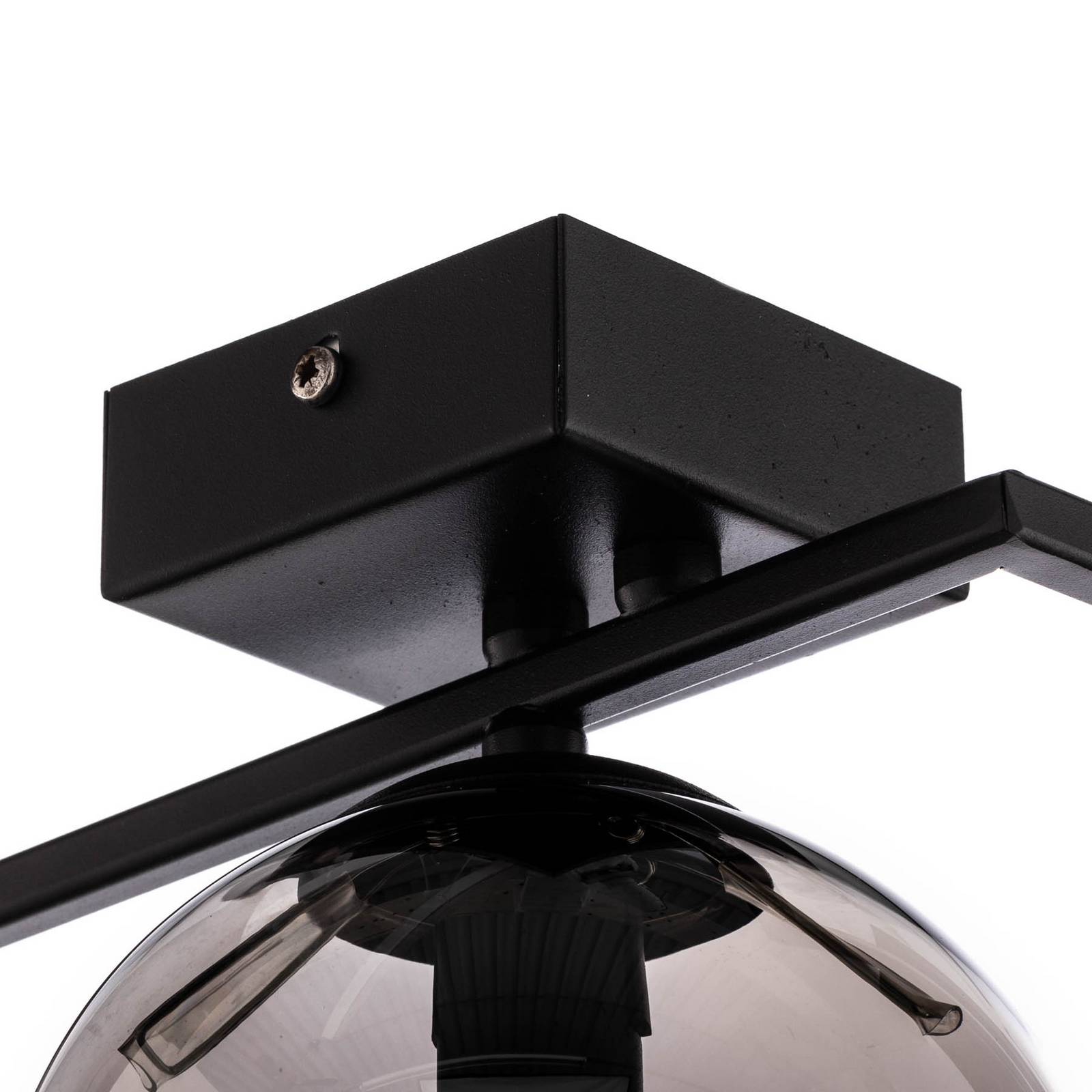 Lampa sufitowa Imago 1G, 1-punktowa, czarna/grafitowa
