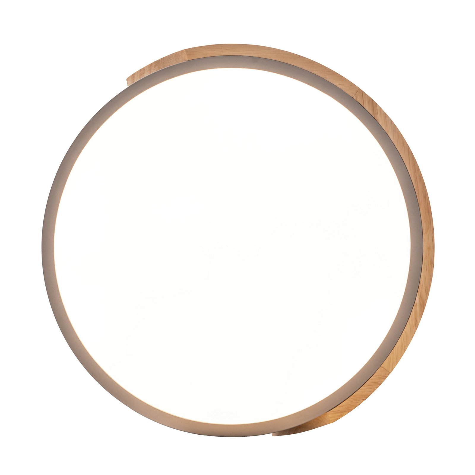 LED stropna svetilka Borneo, hrast, kovina, CCT, daljinski upravljalnik LED stropna svetilka Borneo, hrast, kovina, CCT, daljinski upravljalnik